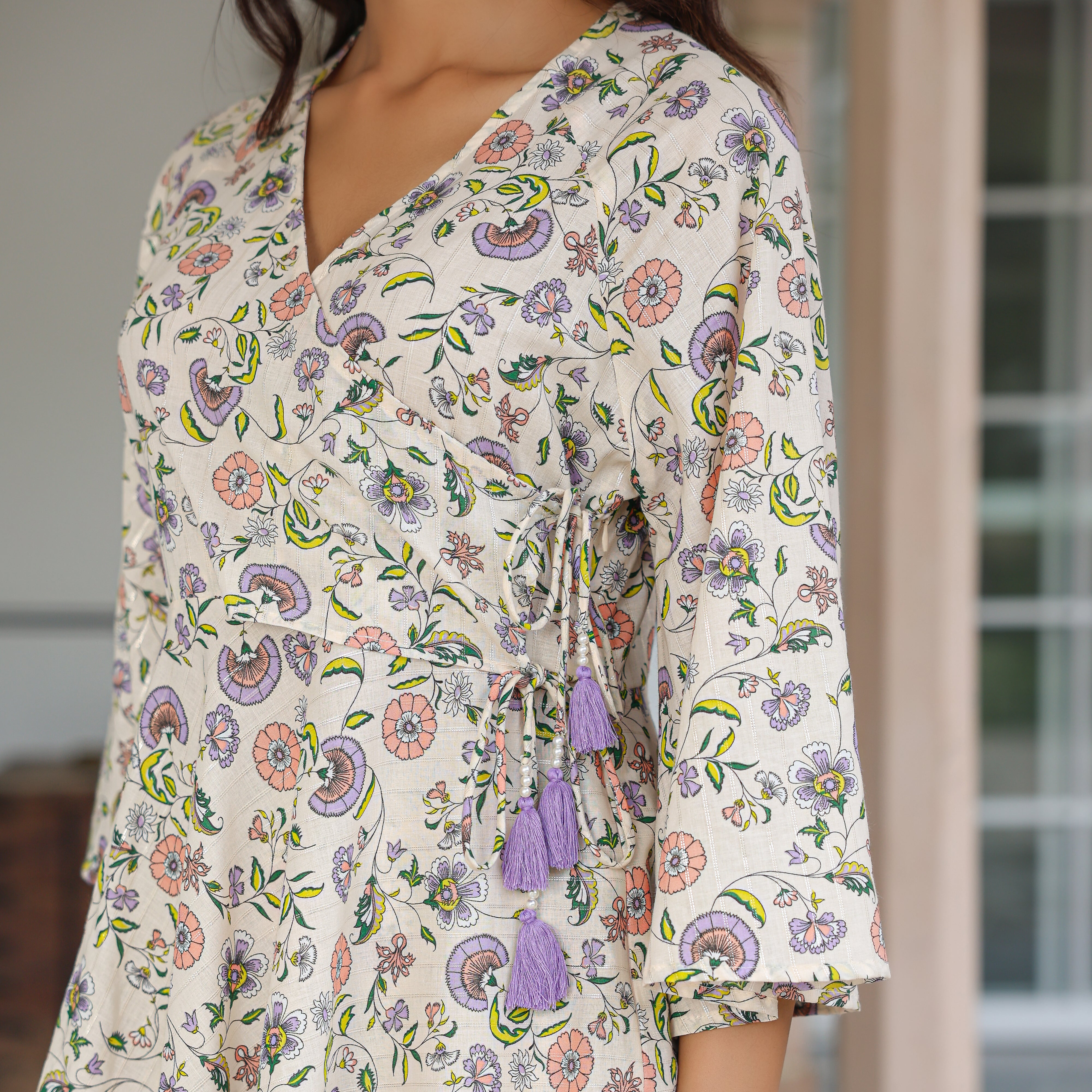 Sarah Cotton Printed Co-Ord Set