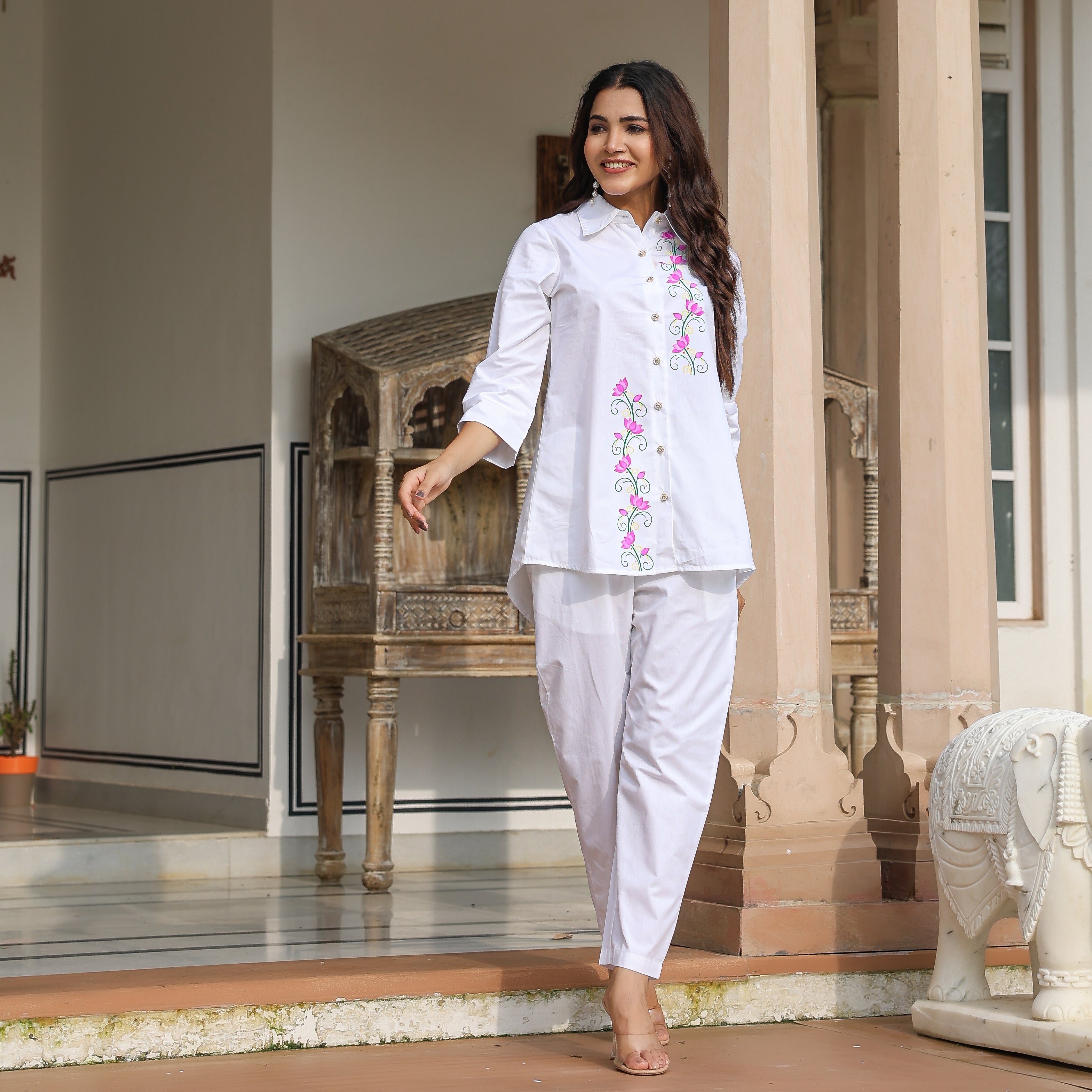 Alyssa Cotton Hand Painted Co-Ord Set