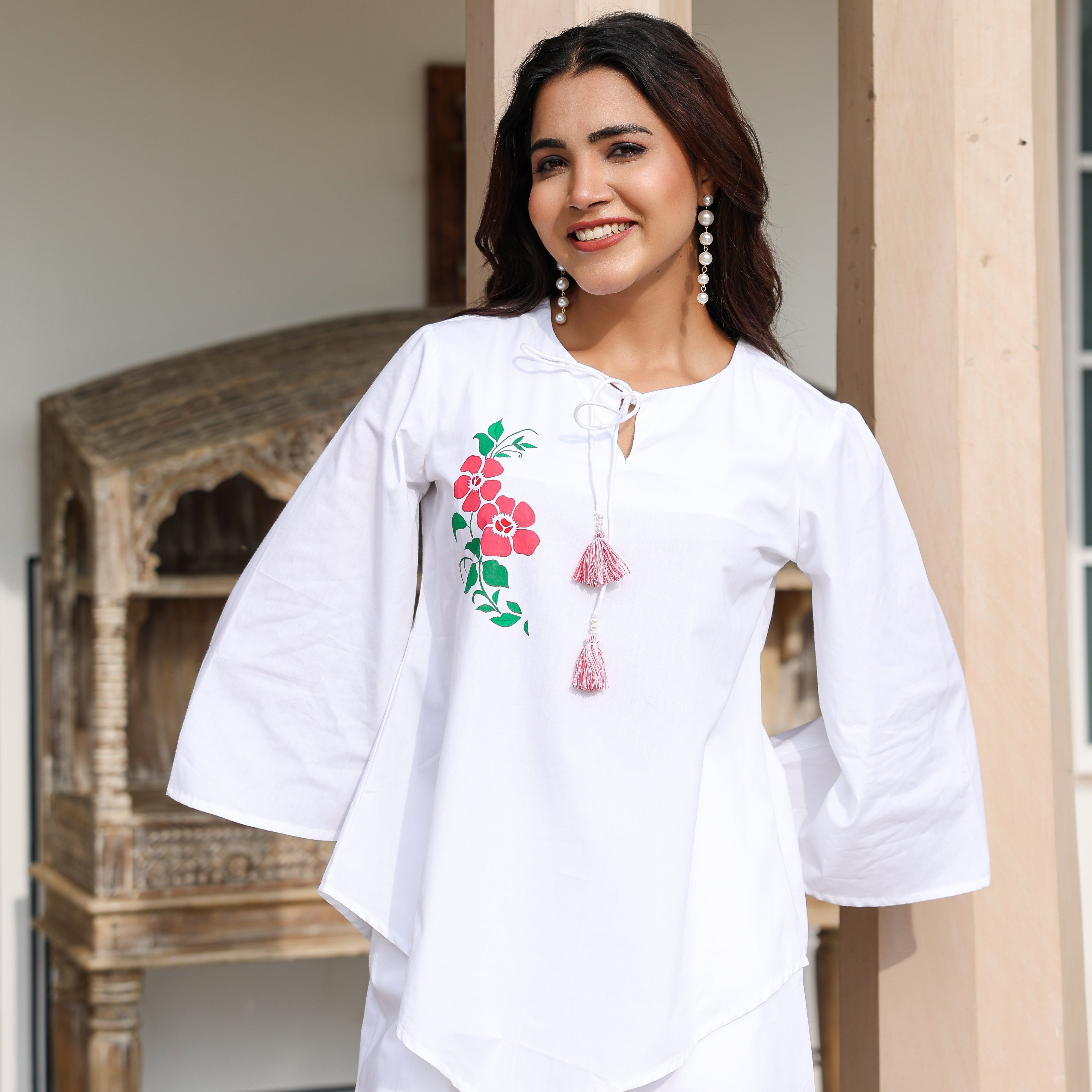 Karen Cotton Hand Painted Co-Ord Set