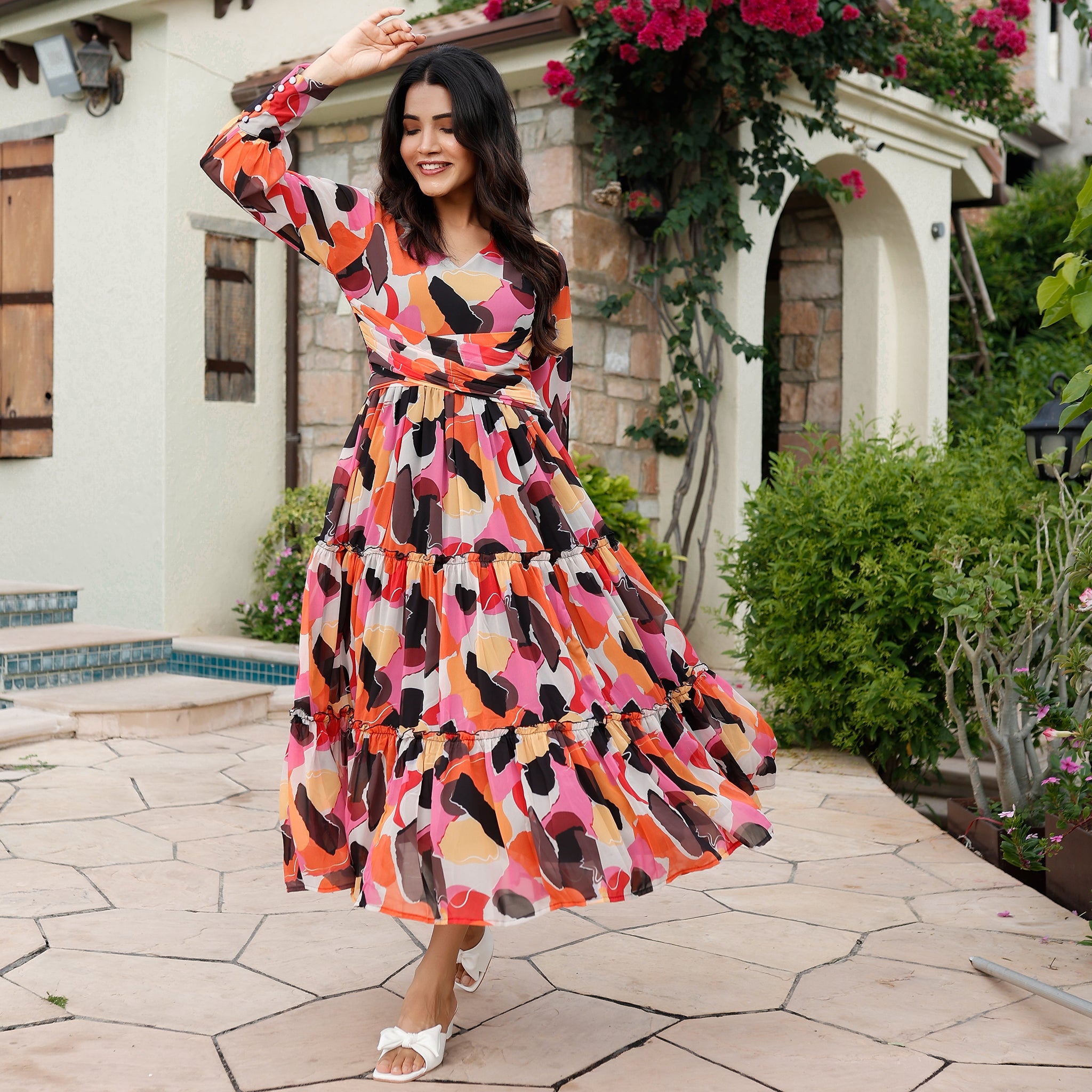 Luisa Multicolor Maxi Dress