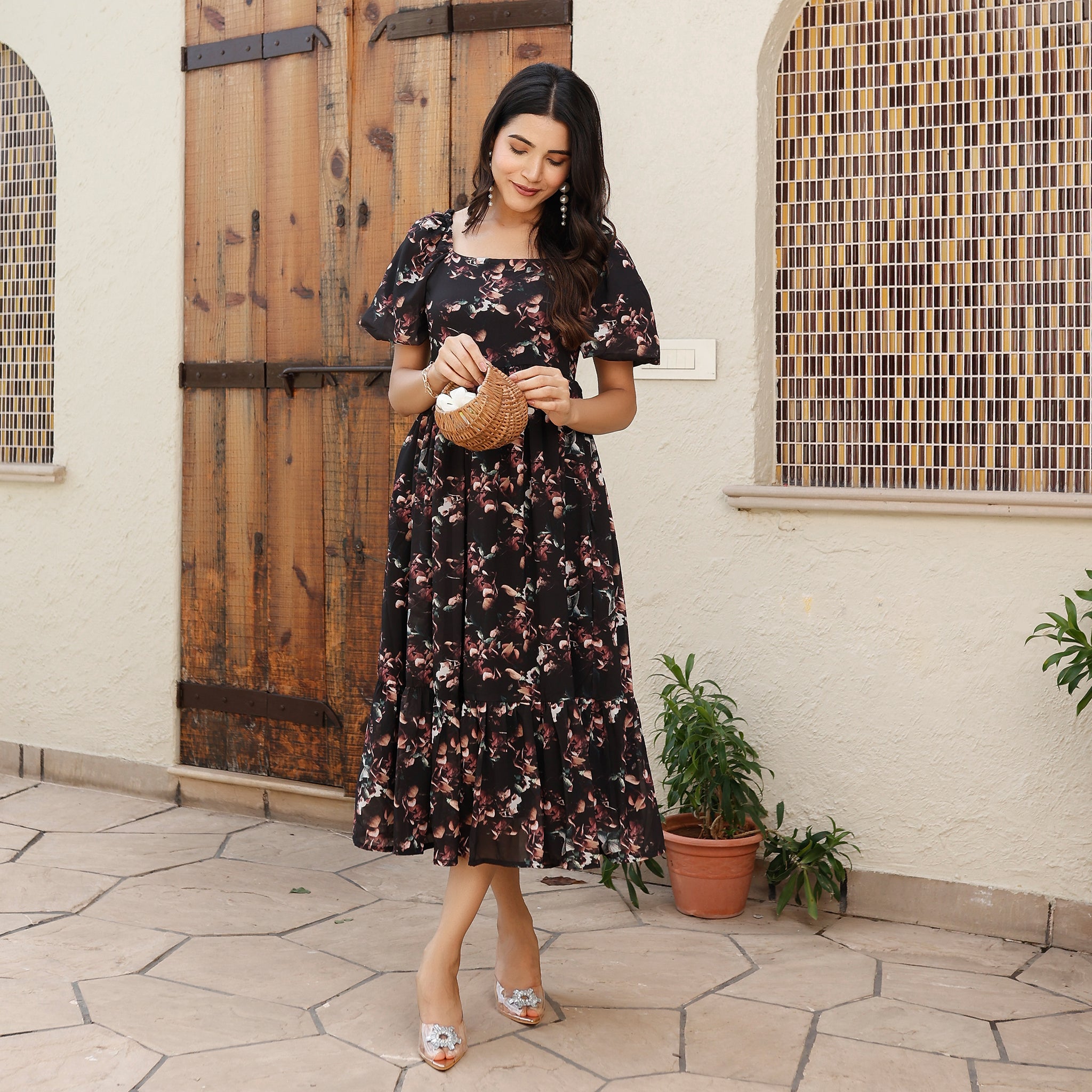 Andrea Black Maxi Dress