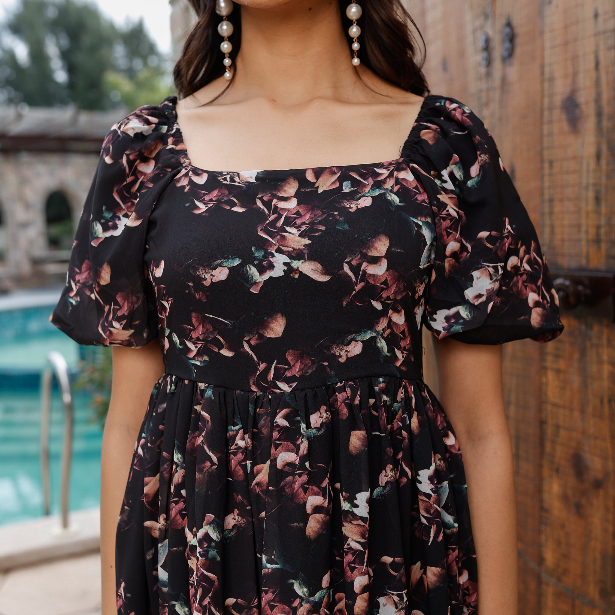 Andrea Black Maxi Dress