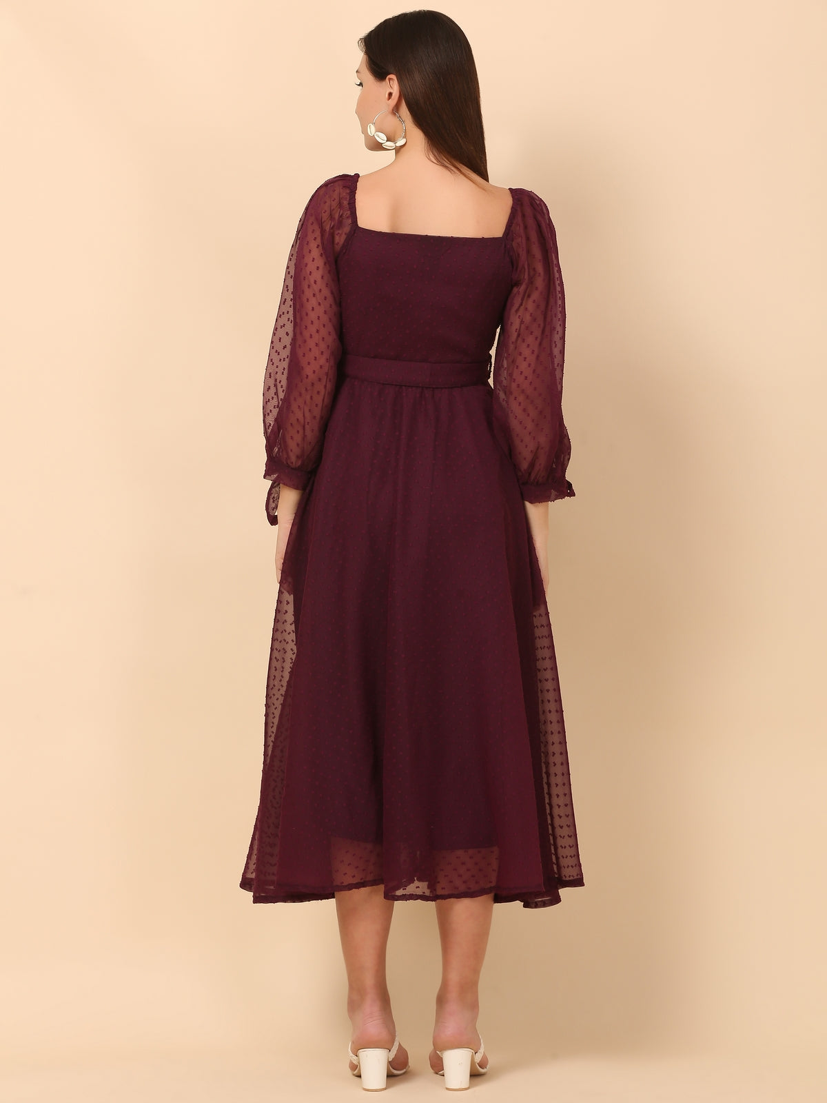 Jillian Plum Maxi Dress