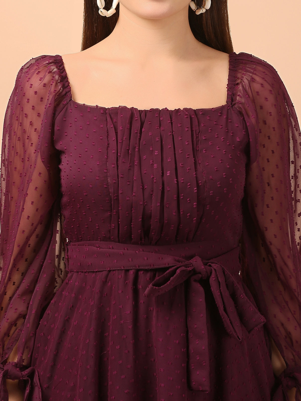 Jillian Plum Maxi Dress