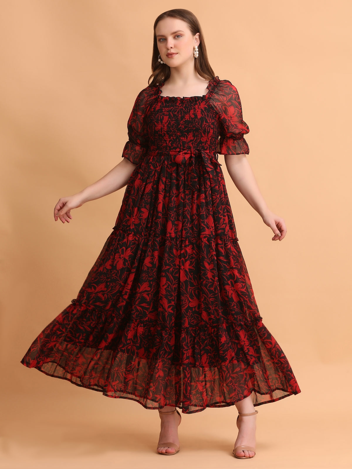 Medika Multicolor Floral Maxi Dress