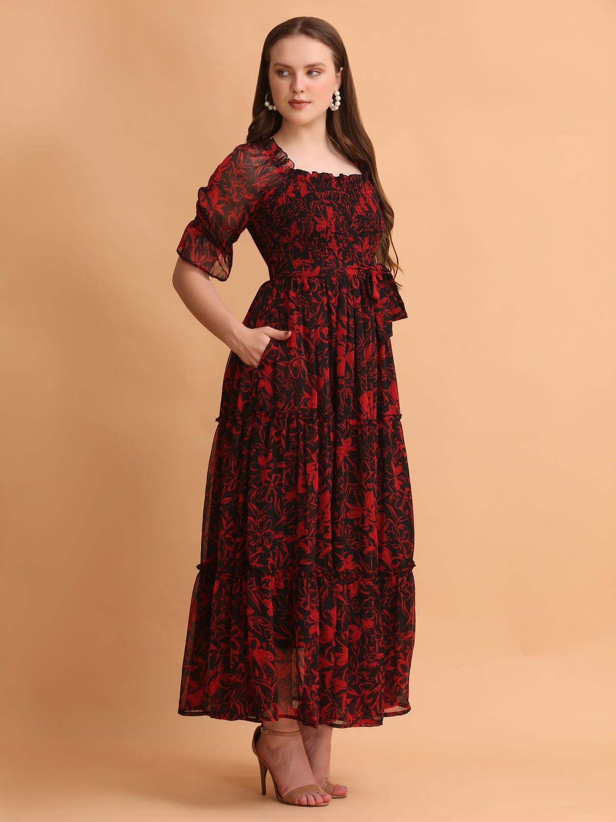 Medika Multicolor Floral Maxi Dress
