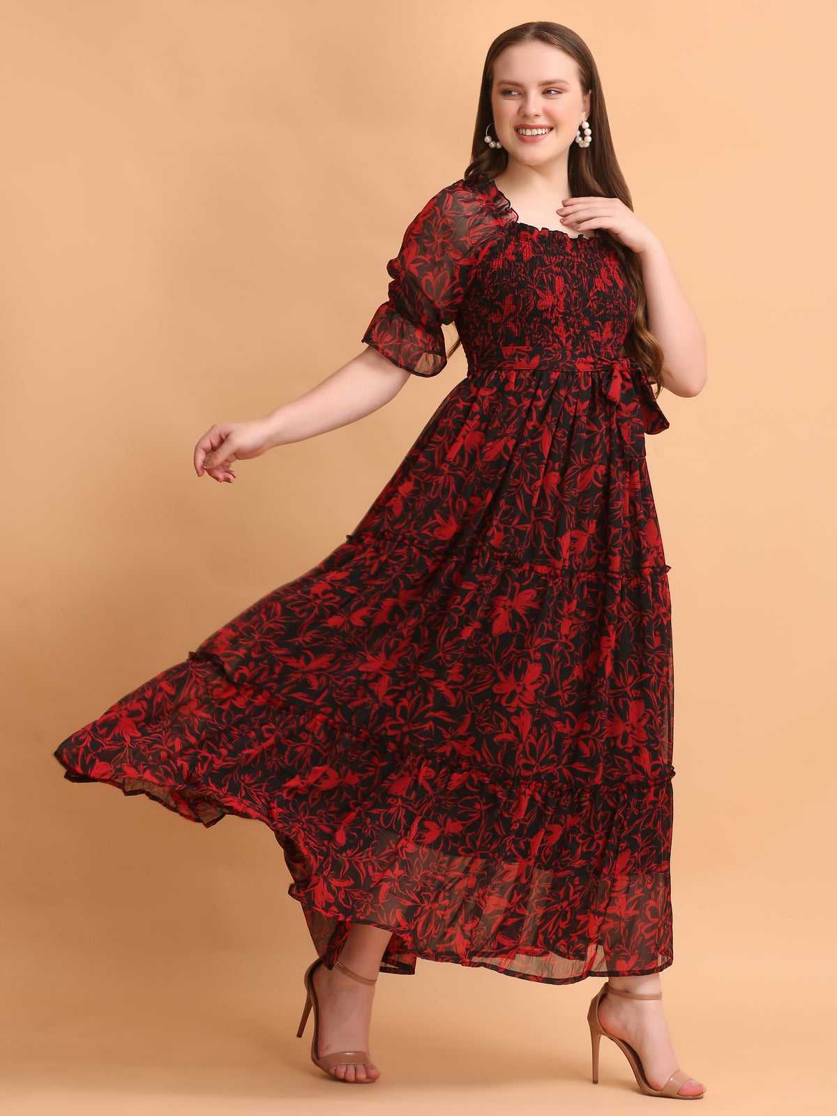 Medika Multicolor Floral Maxi Dress
