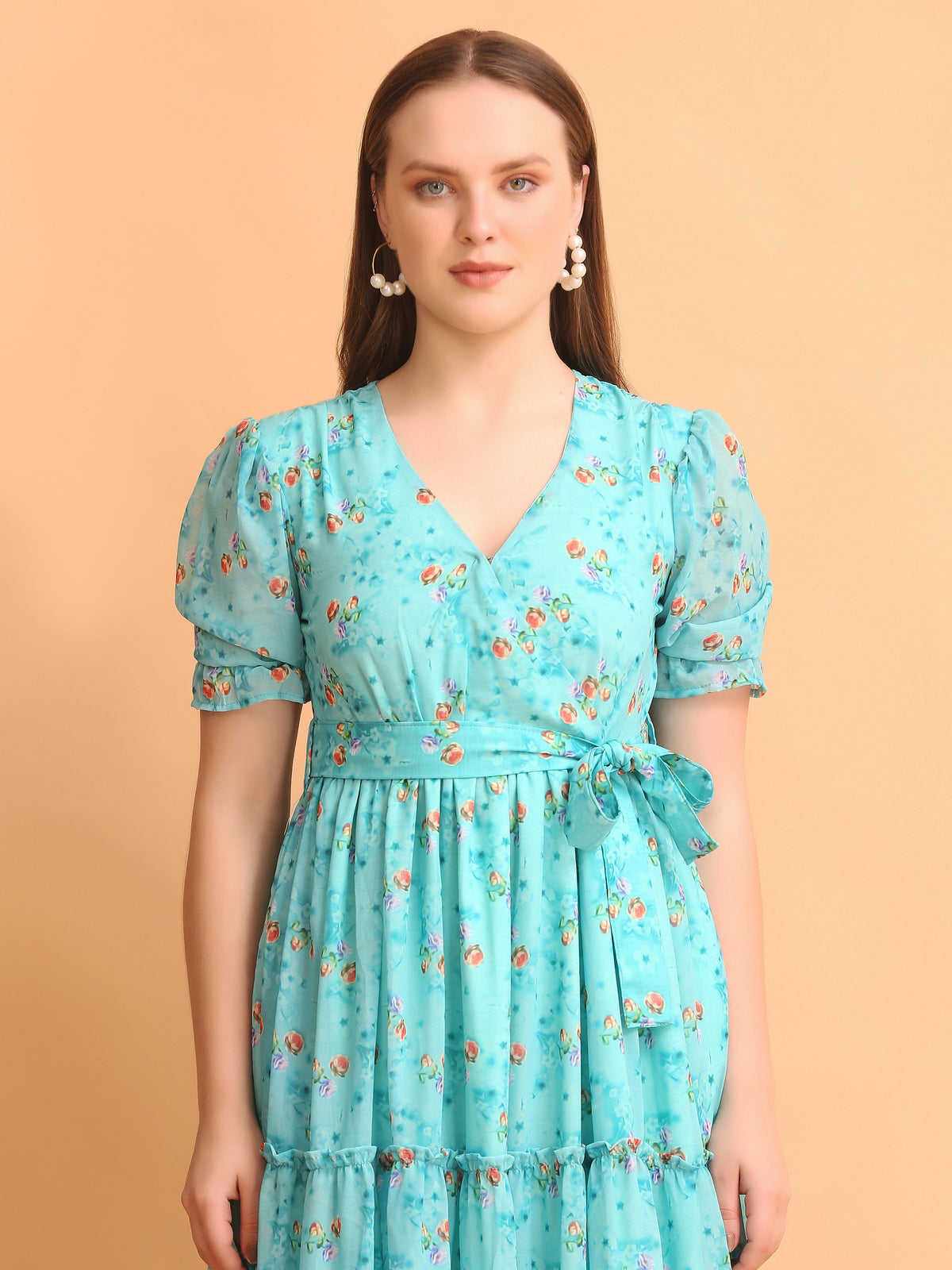 Shae Blue Floral Maxi Dress