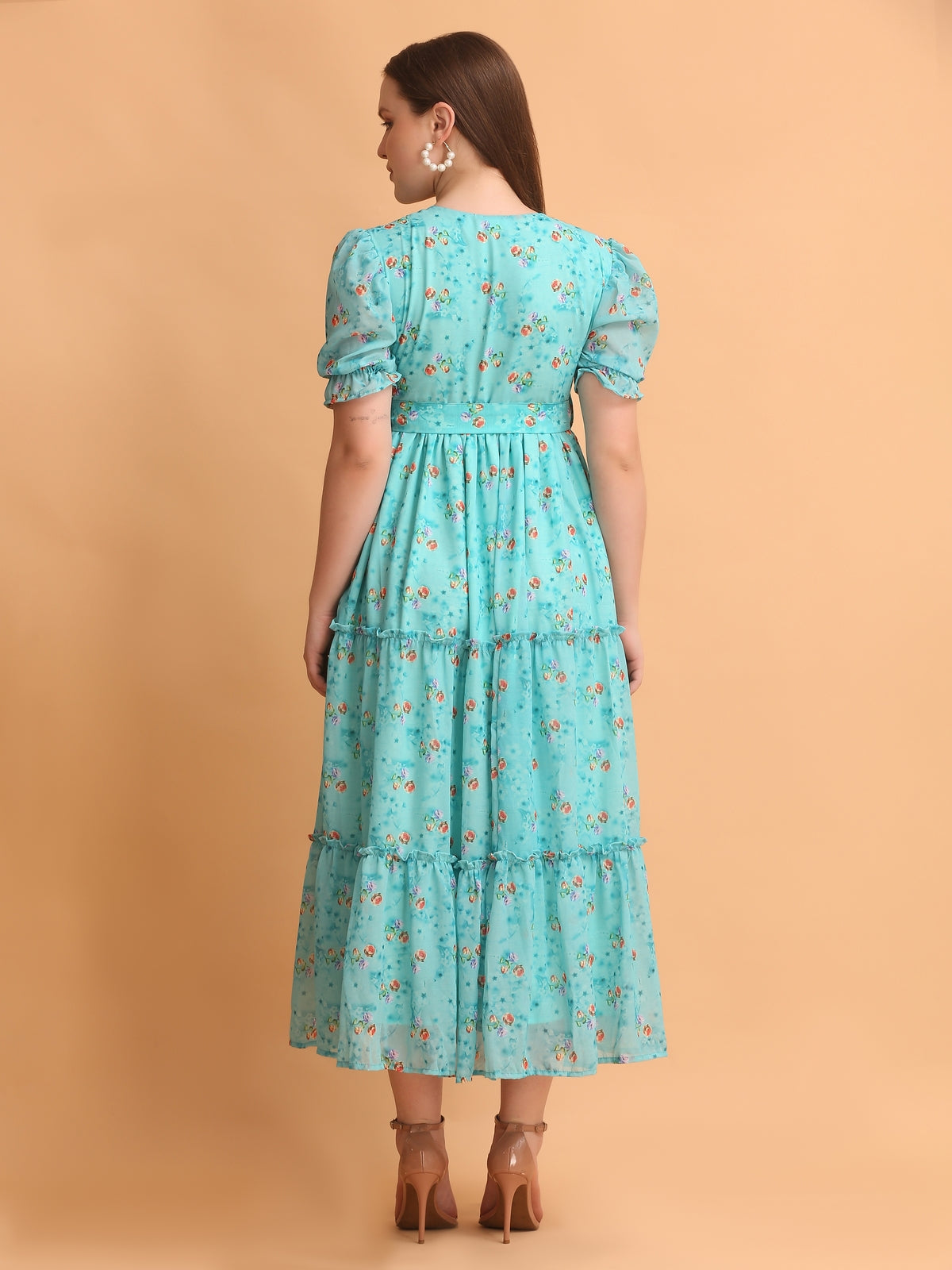 Shae Blue Floral Maxi Dress