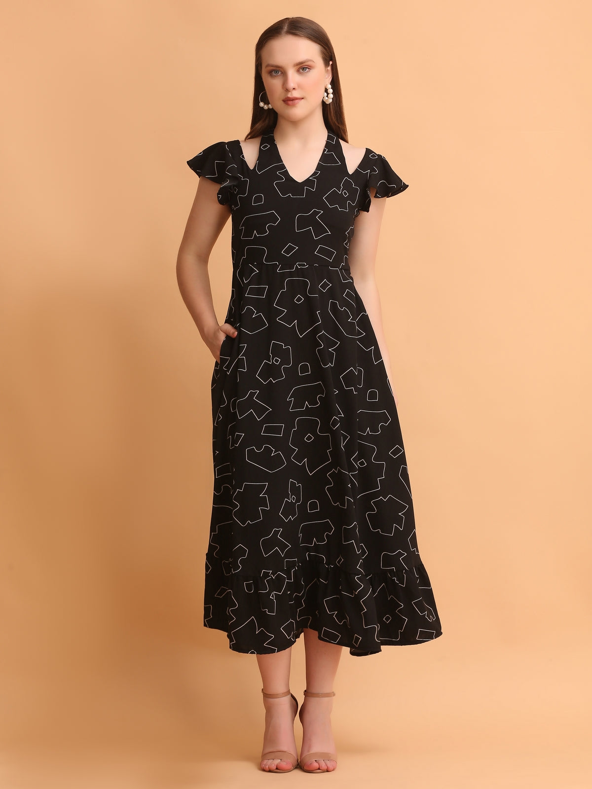 Savannah Black Maxi Dress