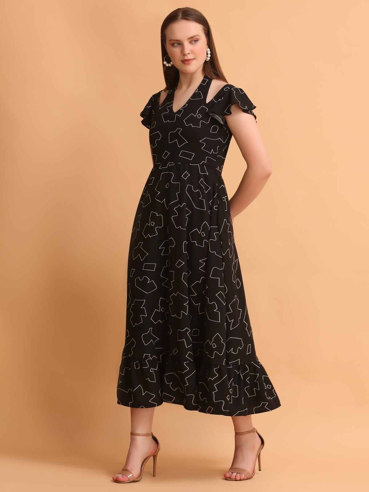 Savannah Black Maxi Dress