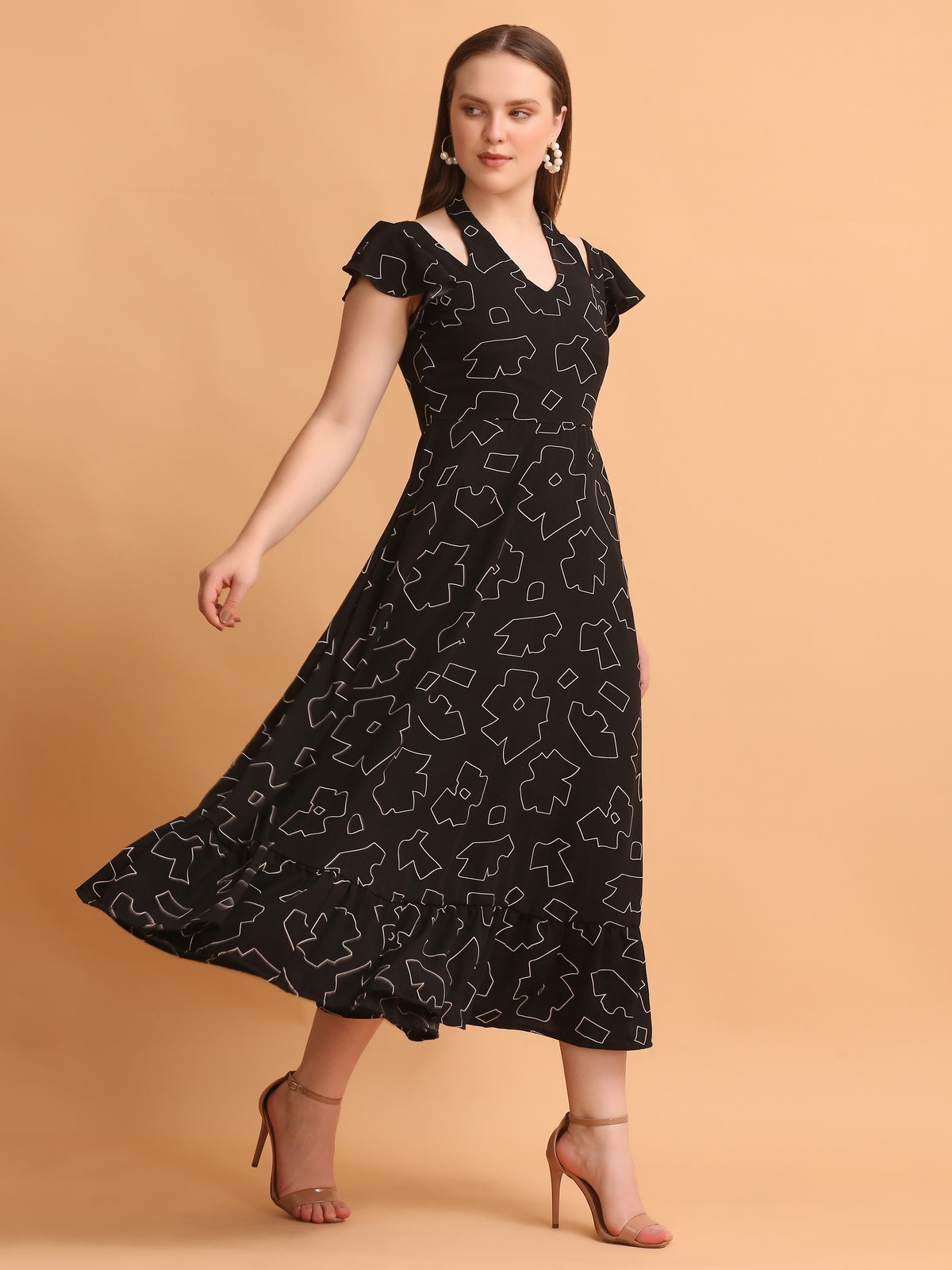 Savannah Black Maxi Dress