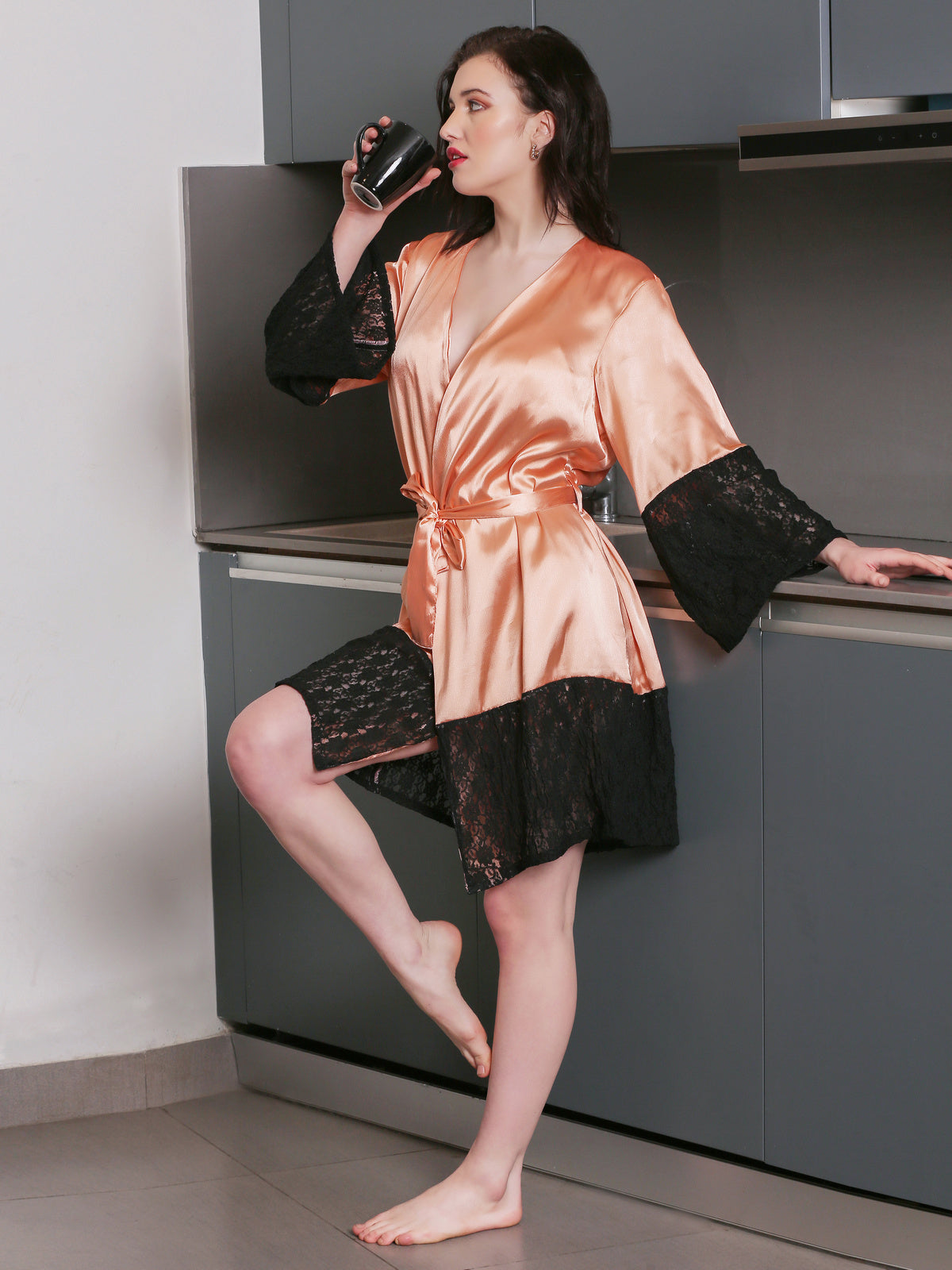 Lyric Satin Babydoll With Shorts