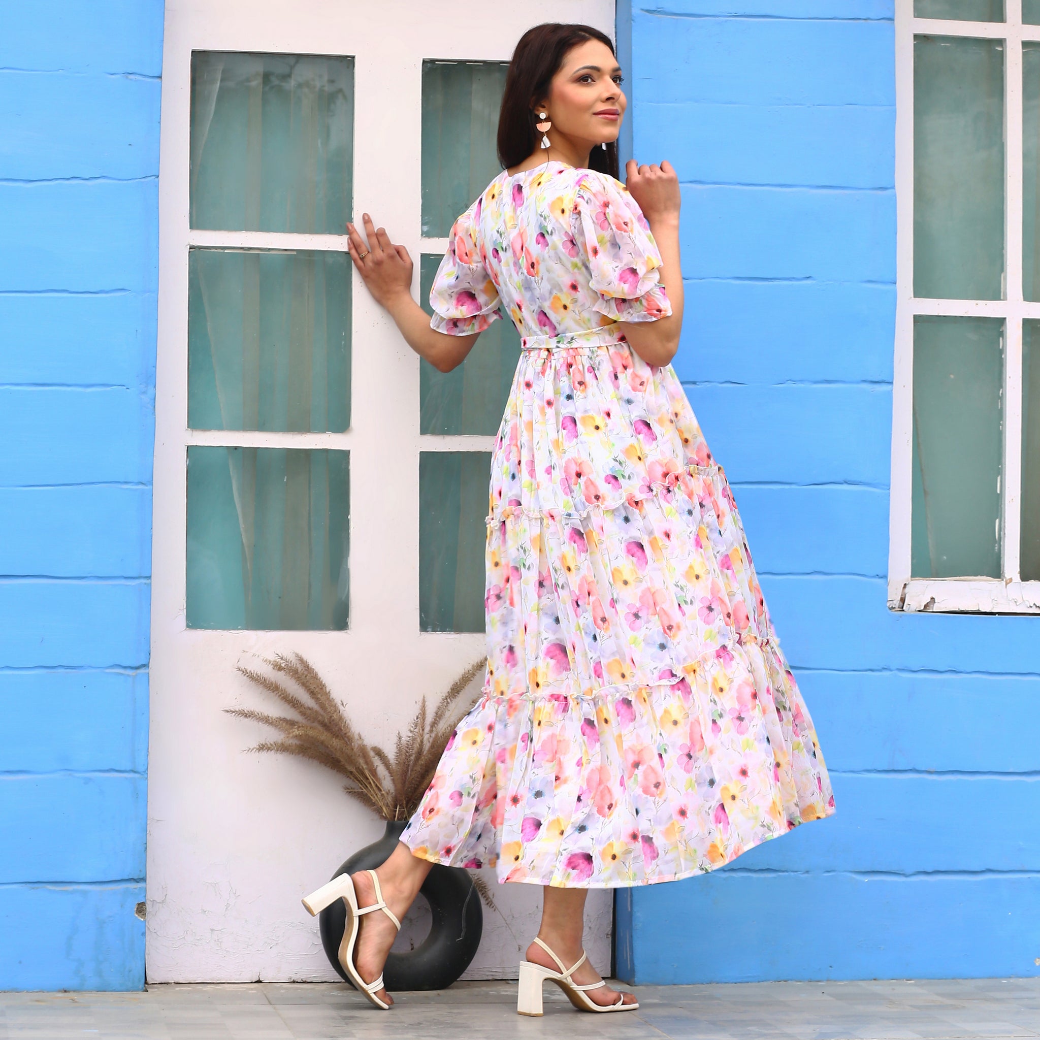 Sasha Multicolor Floral Maxi Dress