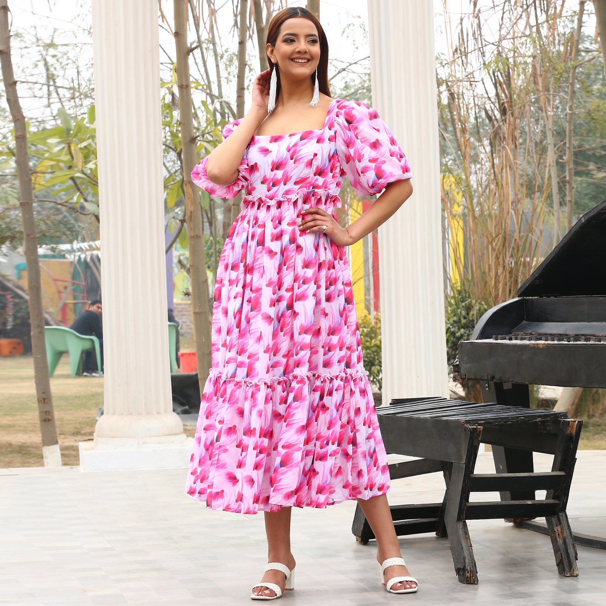 Marilee Multicolor Floral Maxi Dress