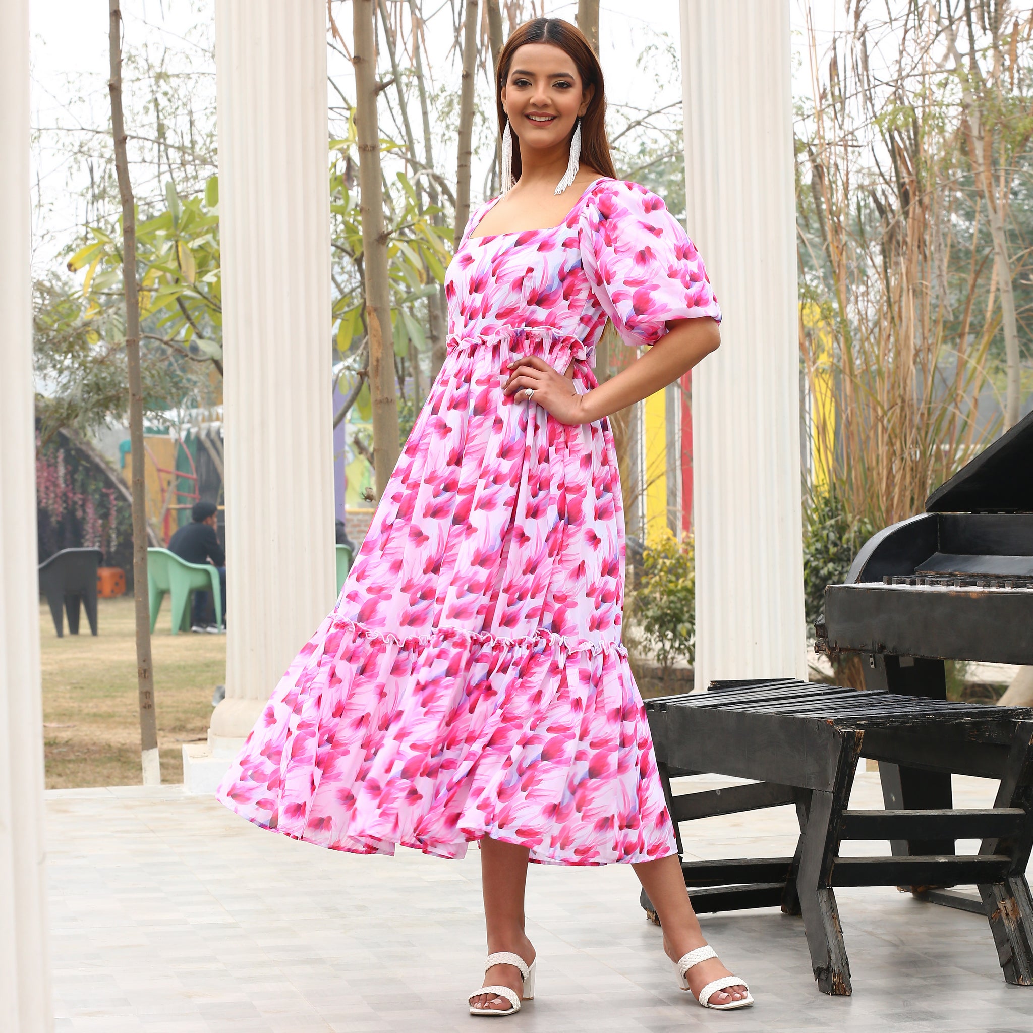 Marilee Multicolor Floral Maxi Dress