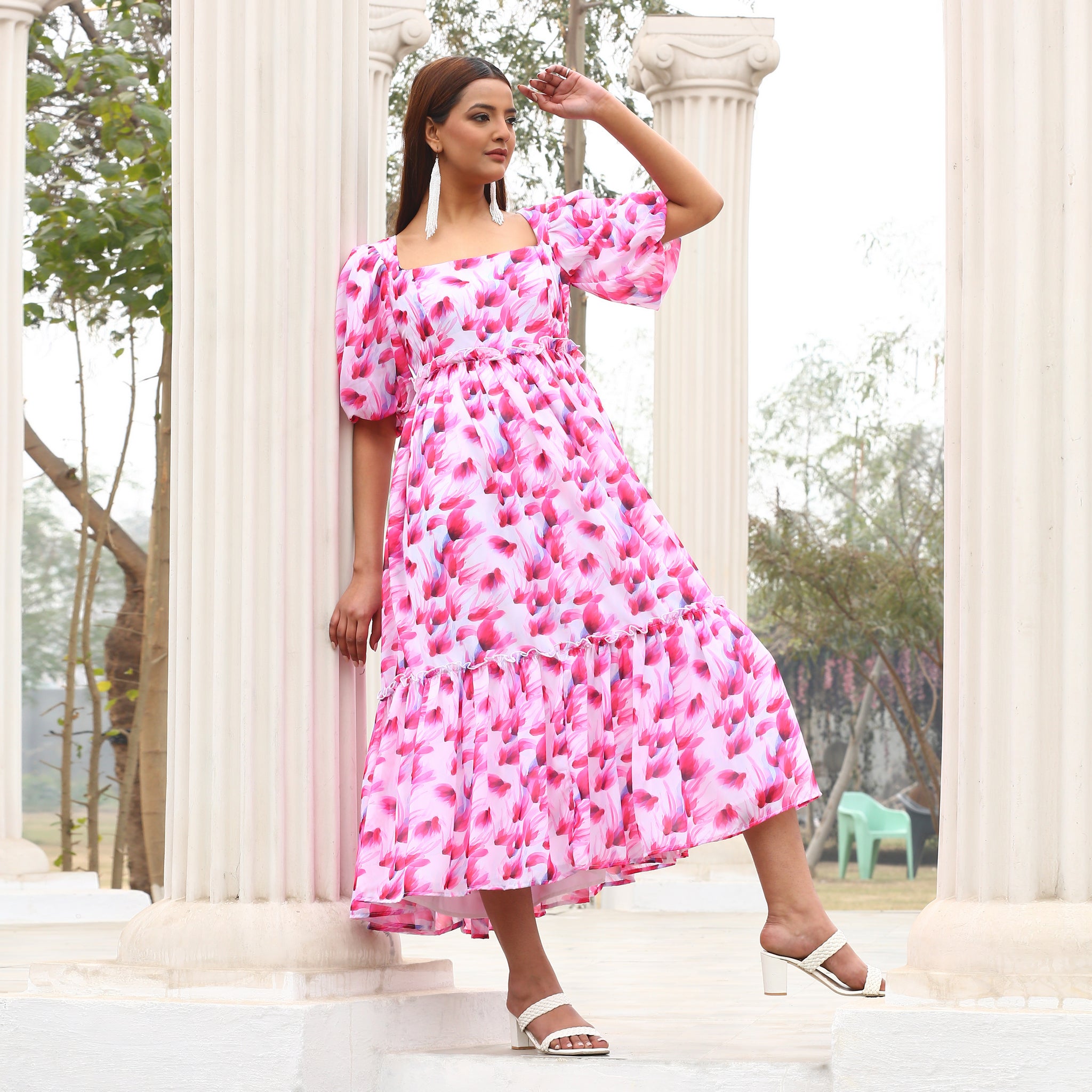 Marilee Multicolor Floral Maxi Dress