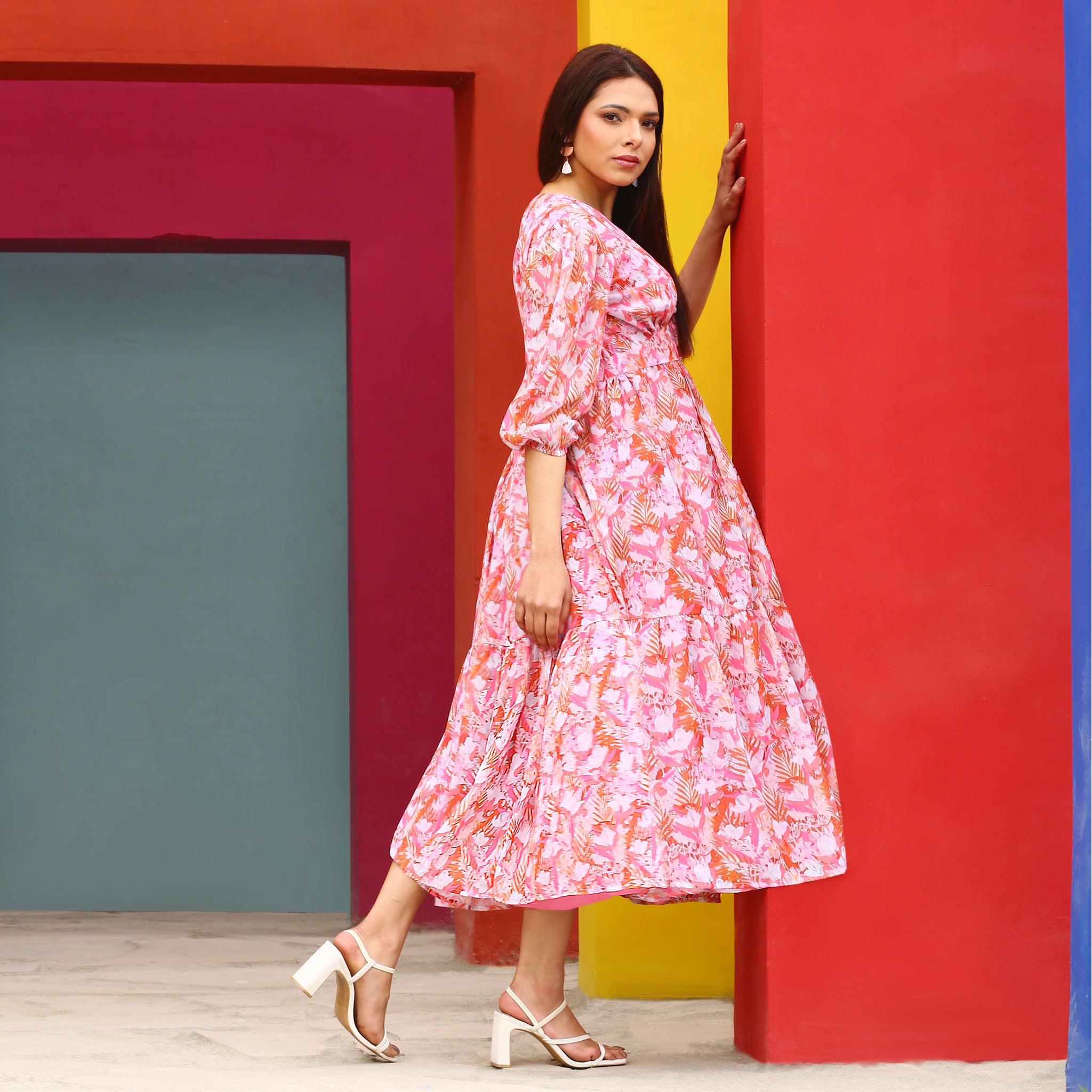 Zaire Tropical Maxi Dress