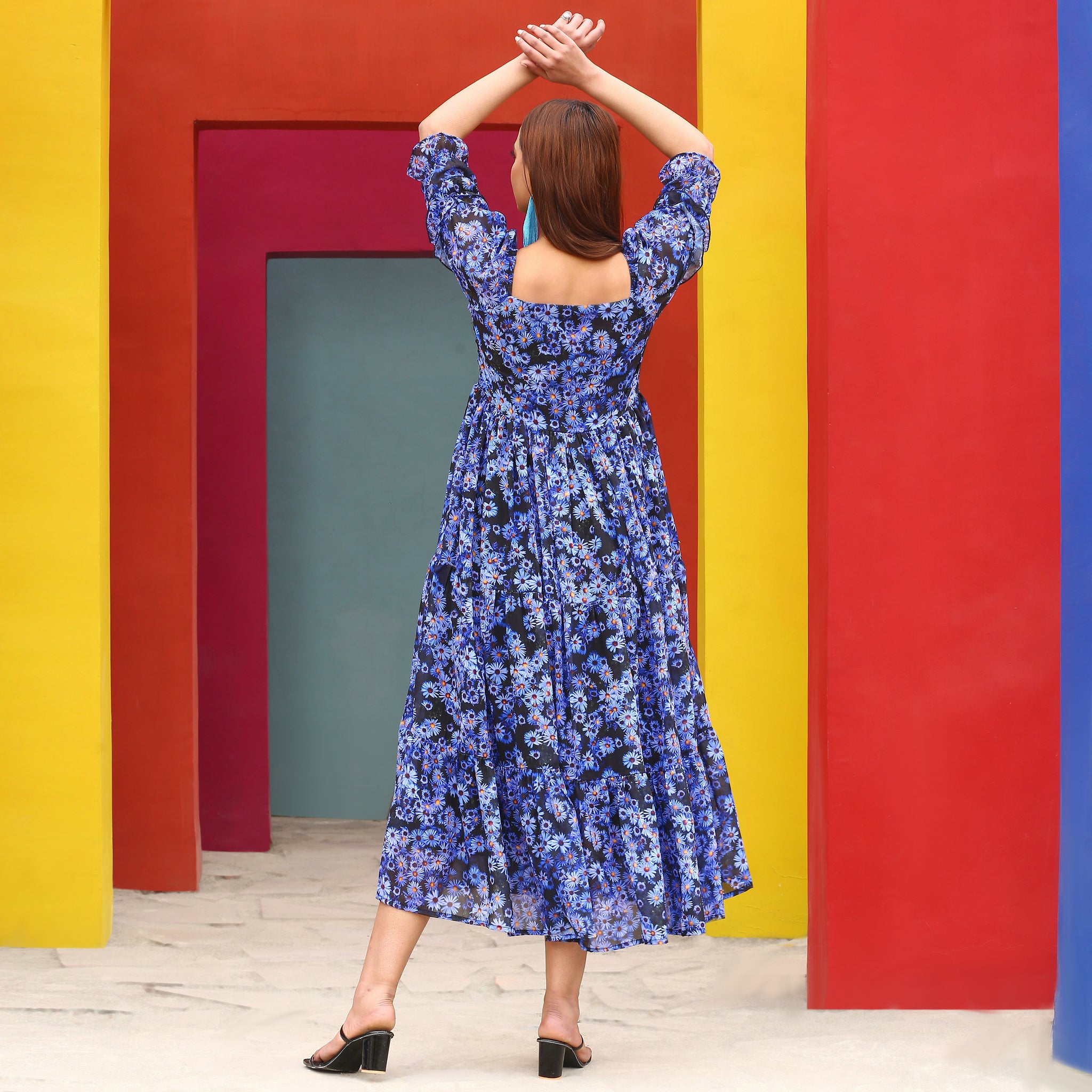 Vanka Multicolor Floral Maxi Dress