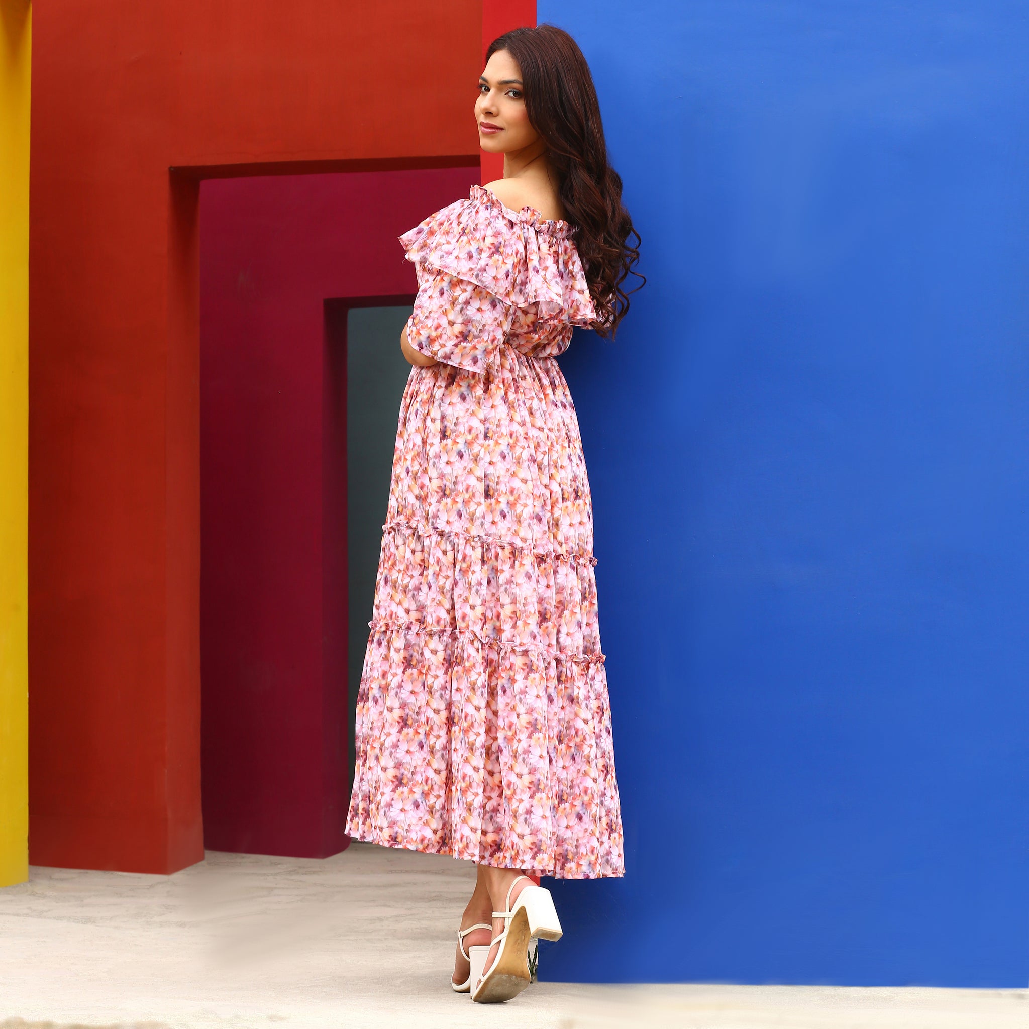 Irina Multicolor Floral Maxi Dress