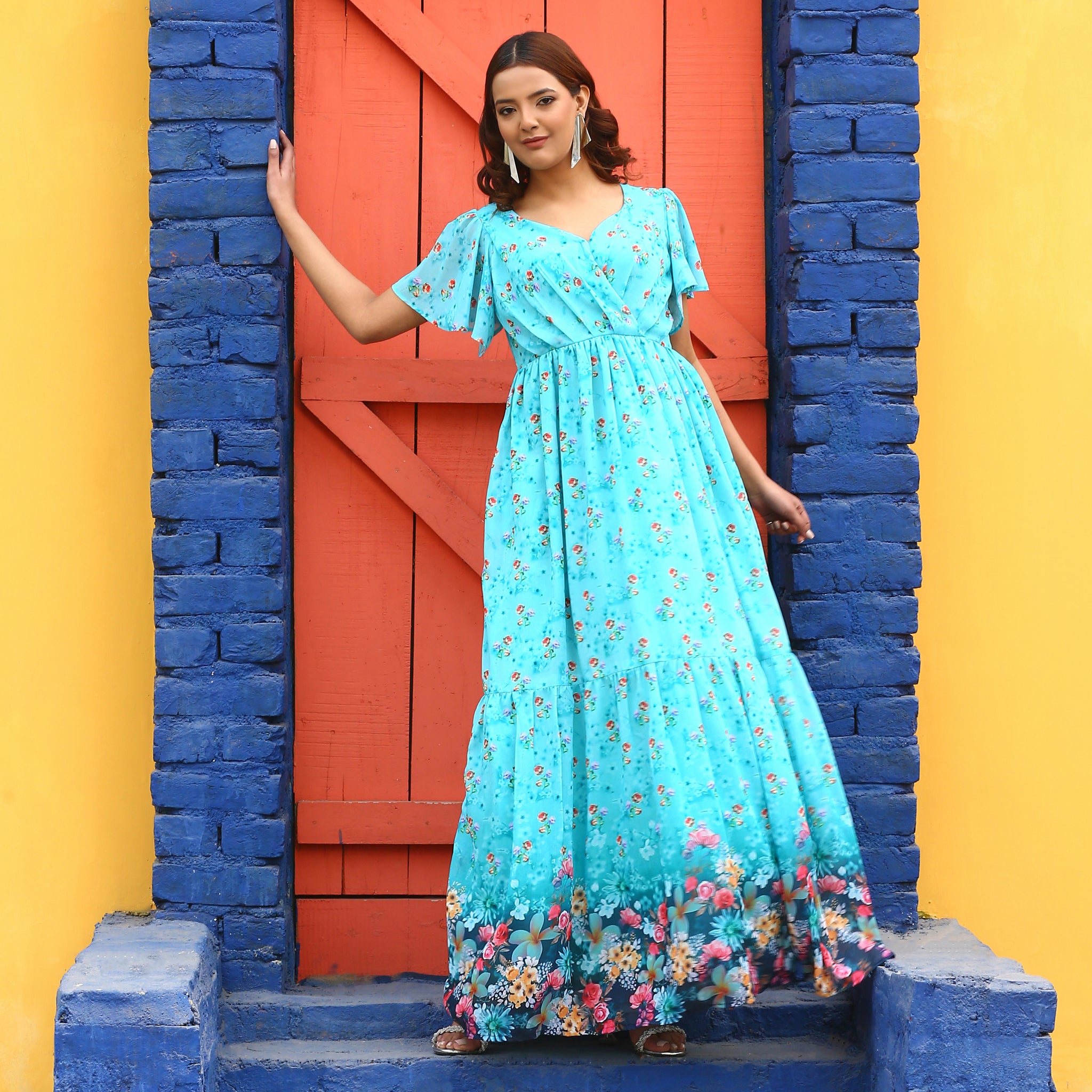 Shawnee Ombre Floral Maxi Dress