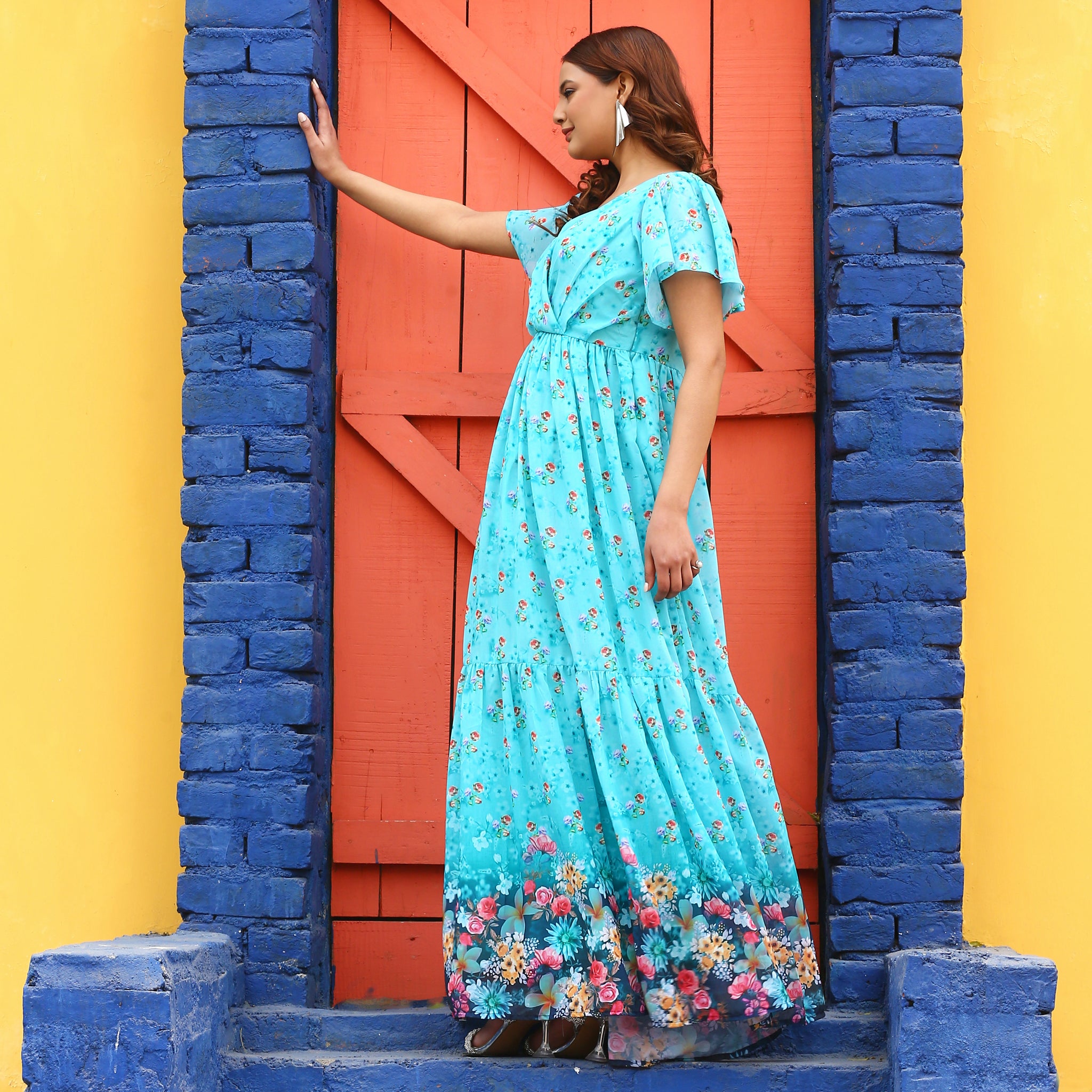 Shawnee Ombre Floral Maxi Dress