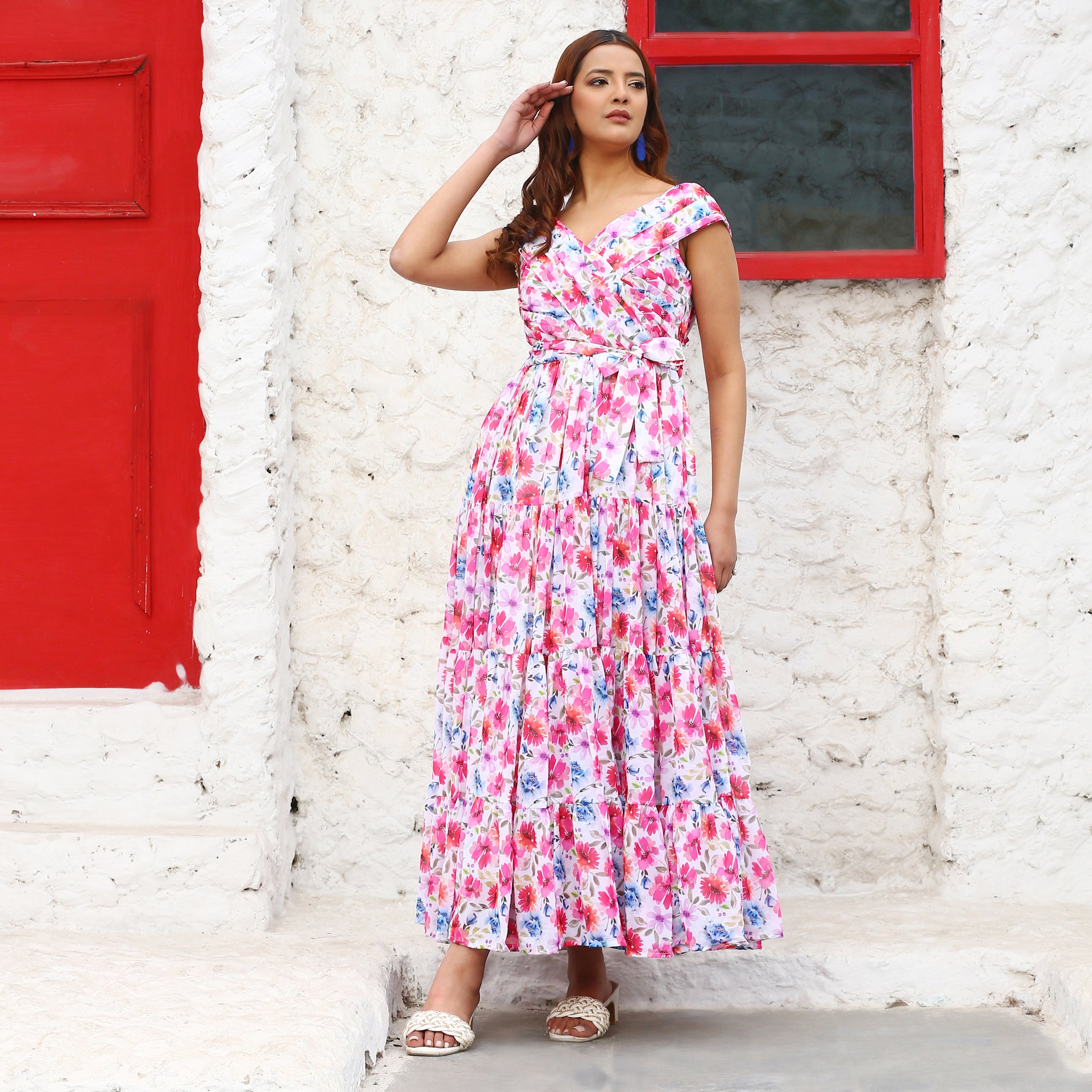 Palesha Multicolor Floral Maxi Dress