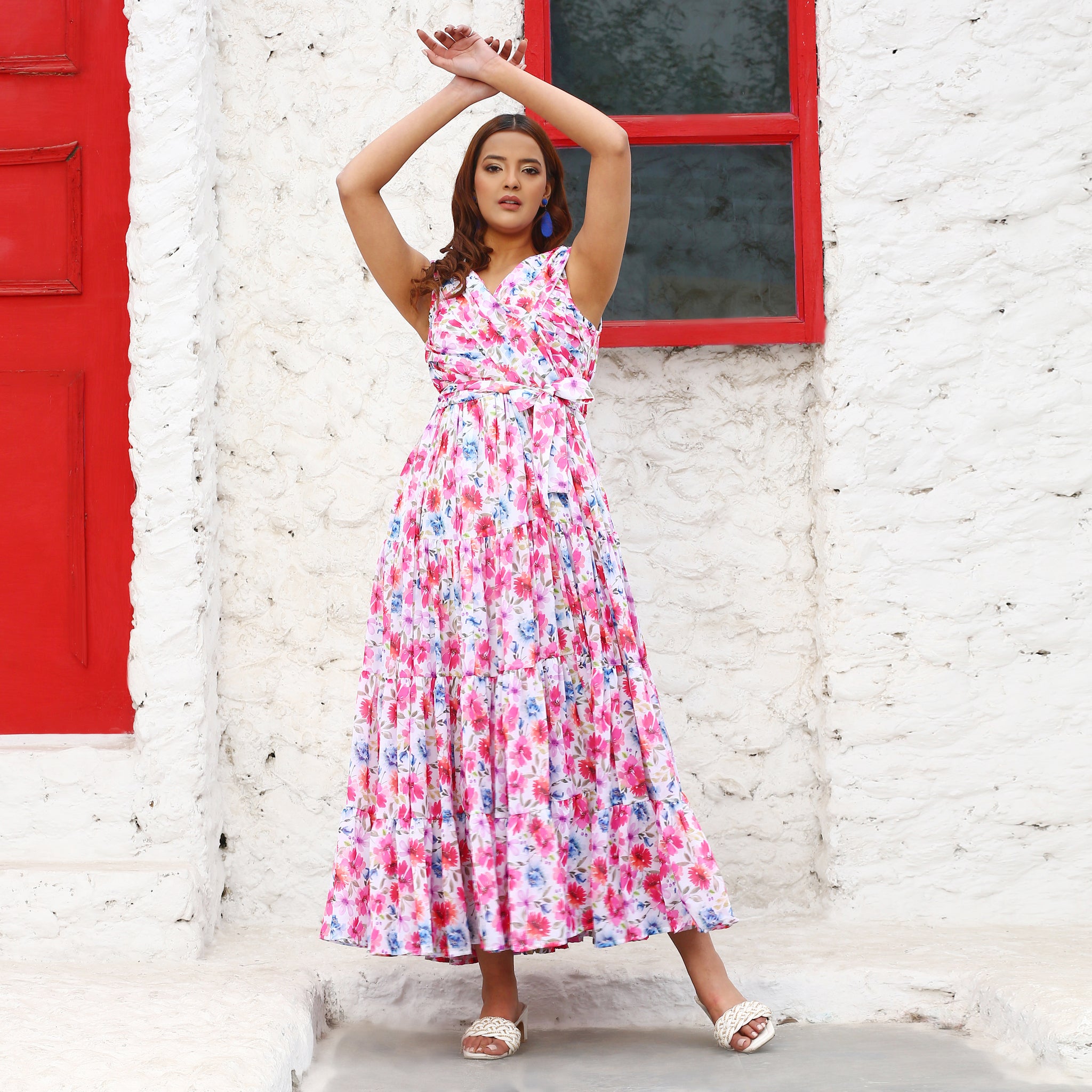 Palesha Multicolor Floral Maxi Dress