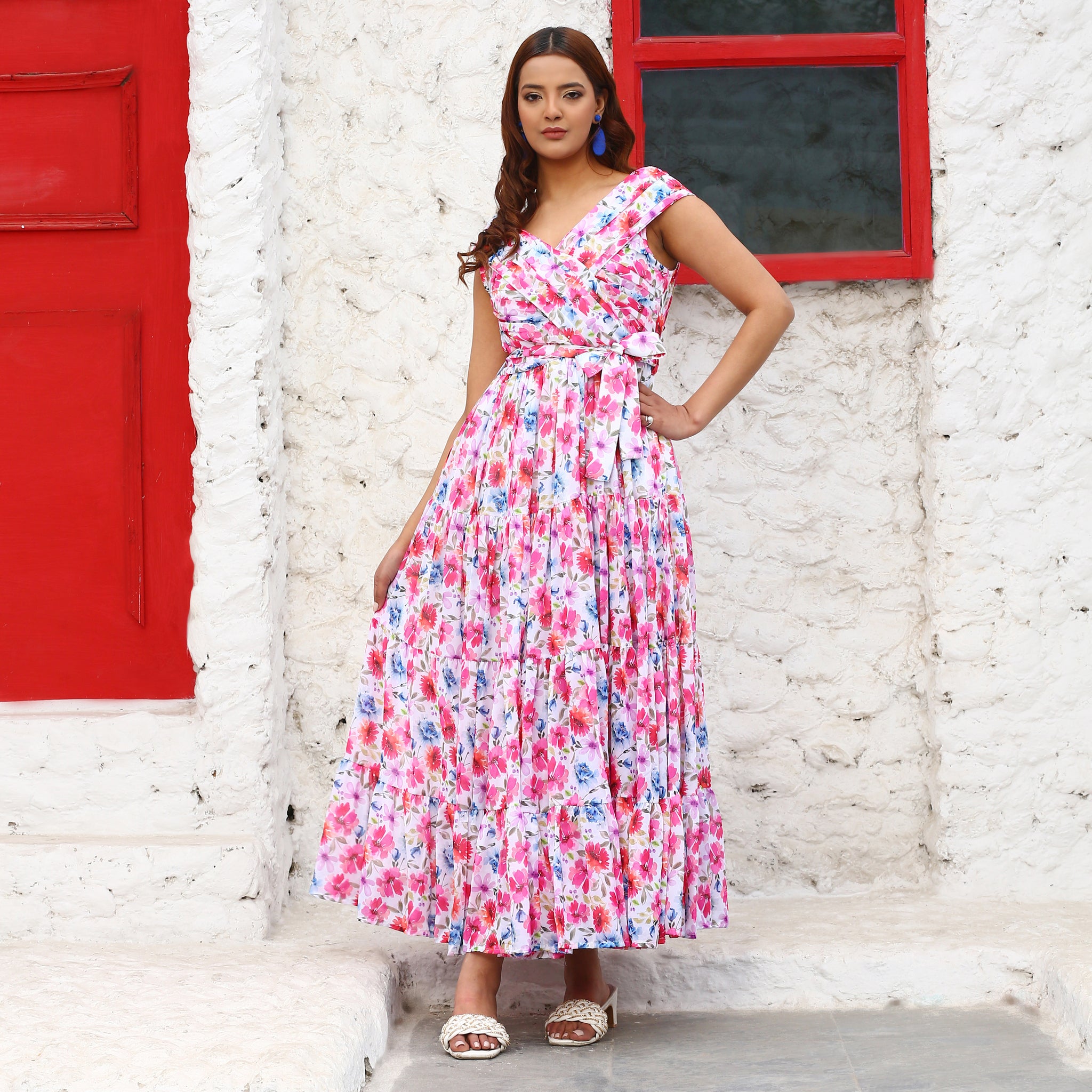 Palesha Multicolor Floral Maxi Dress