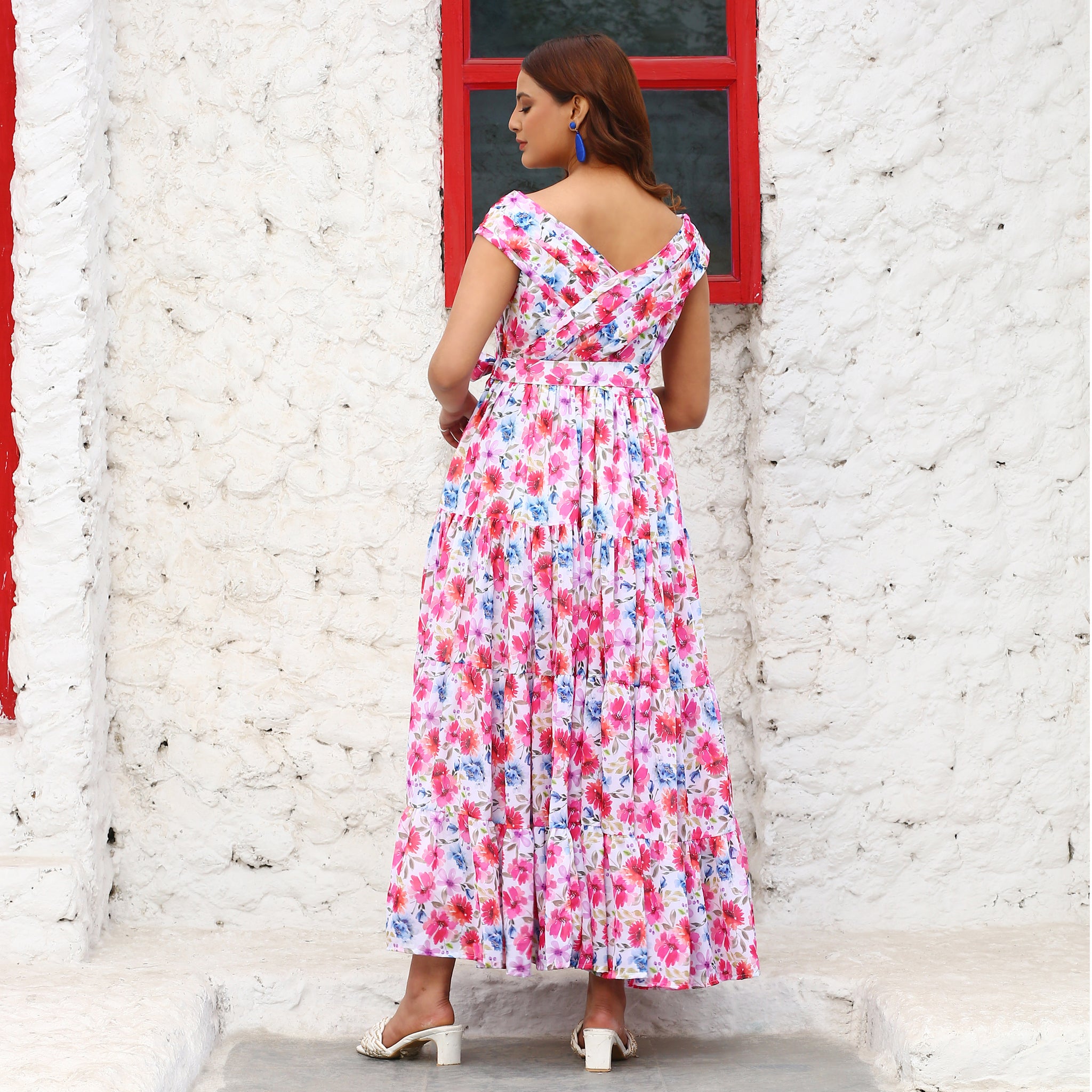 Palesha Multicolor Floral Maxi Dress