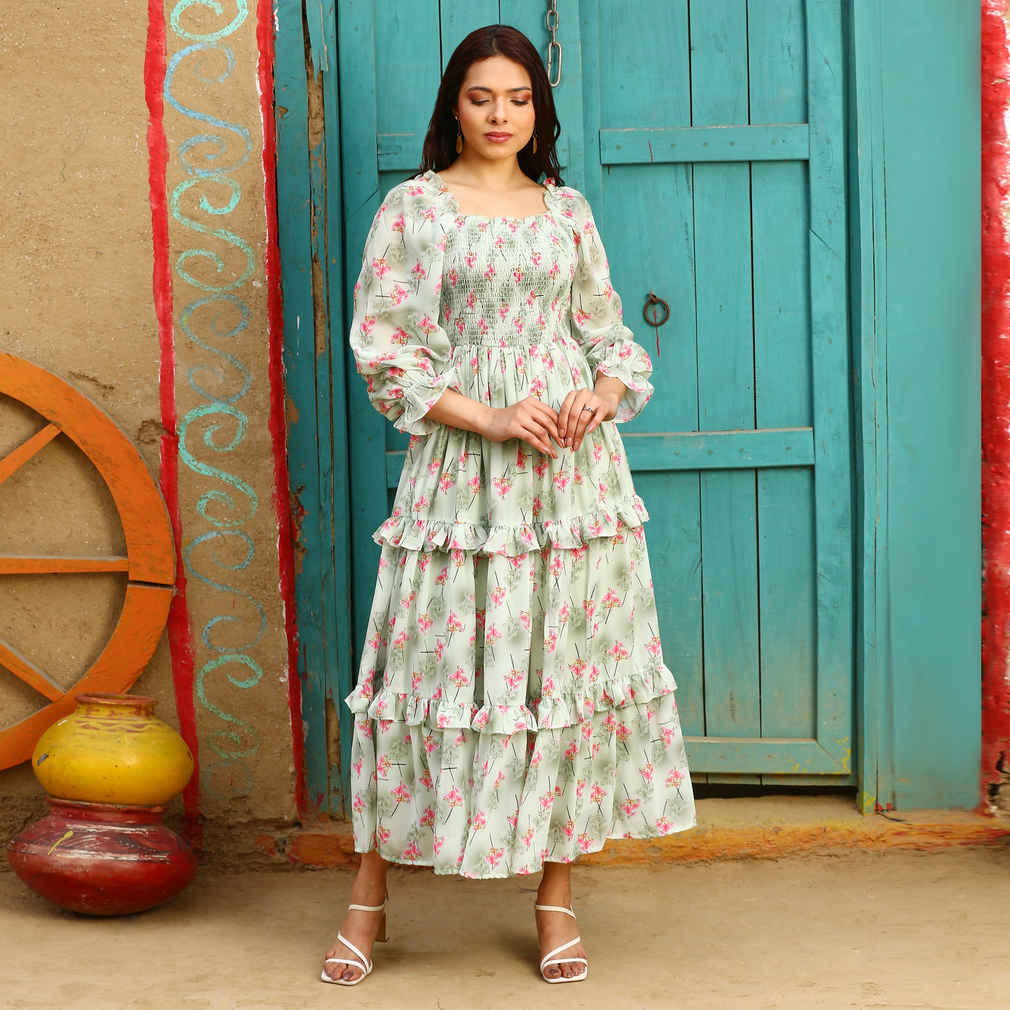 Glafira Floral Maxi Dress