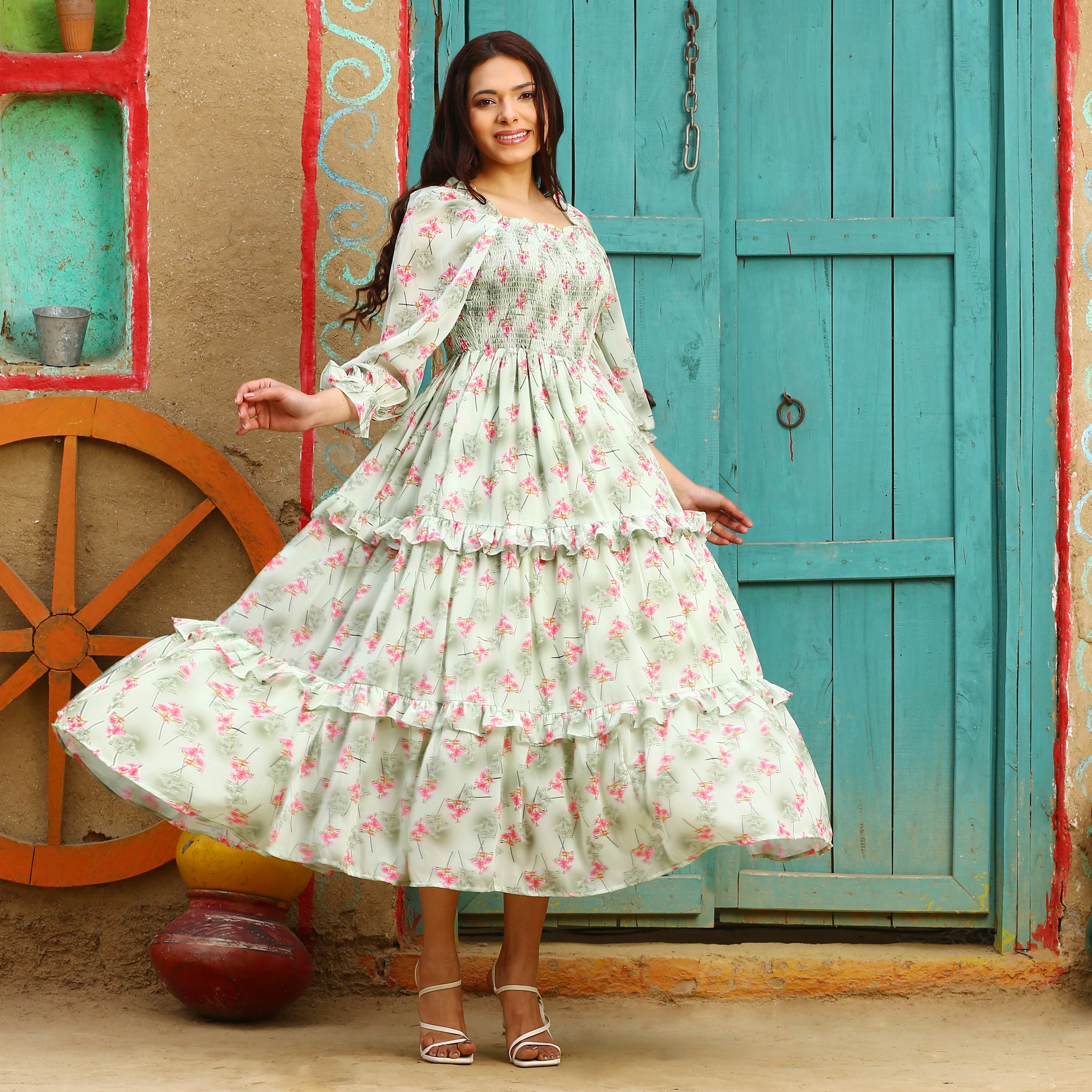 Glafira Floral Maxi Dress