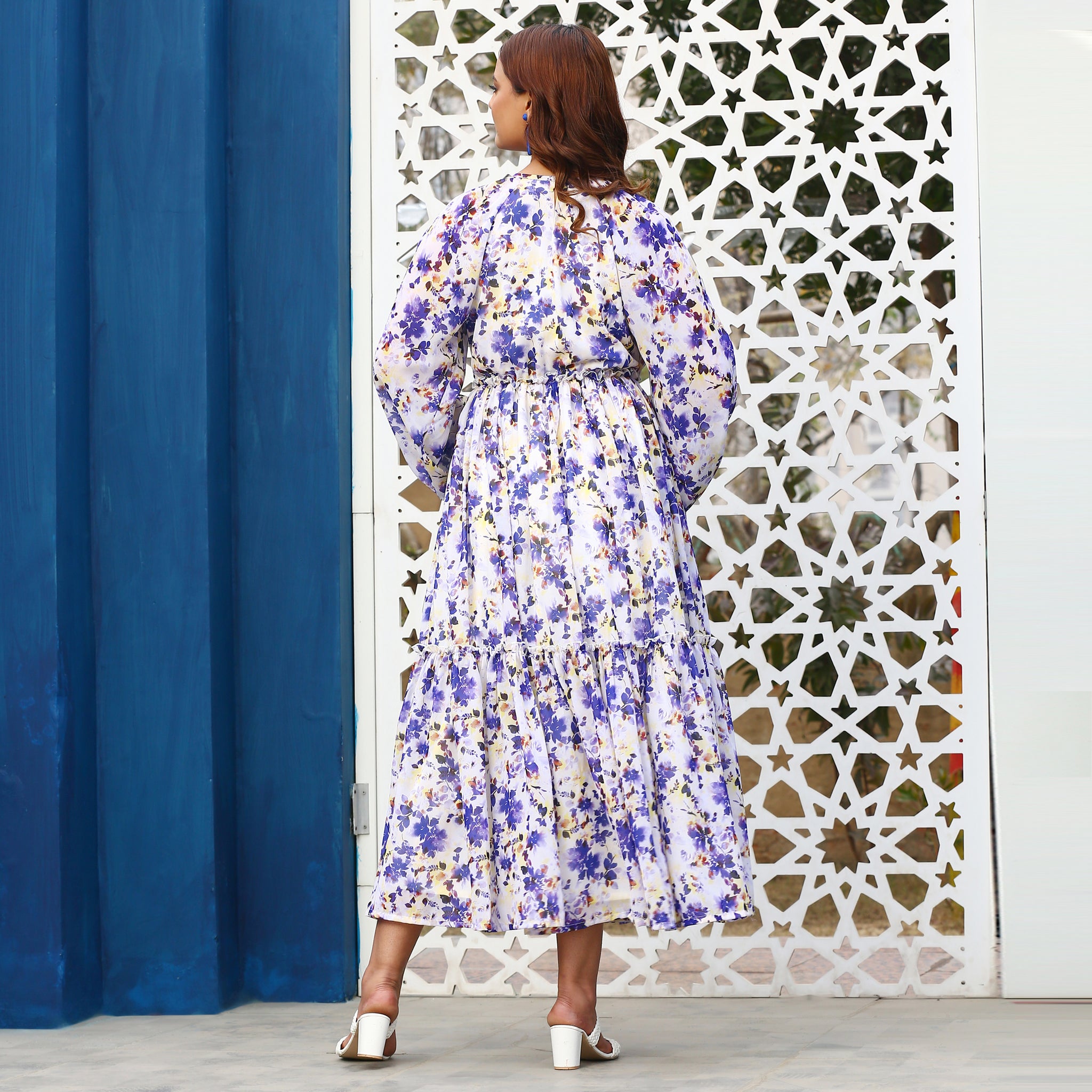 Masha Multicolor Floral Maxi Dress