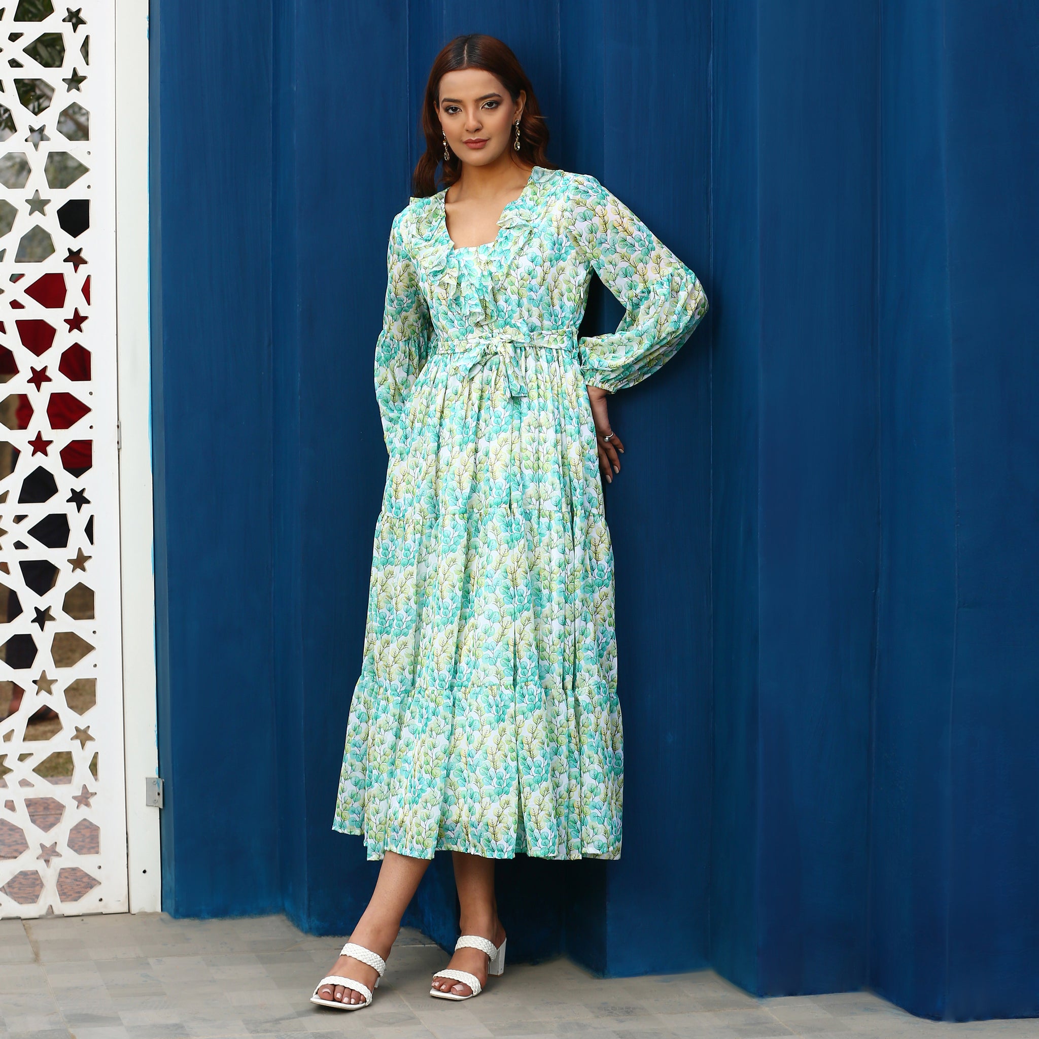 Gresha Leafy Maxi Dress