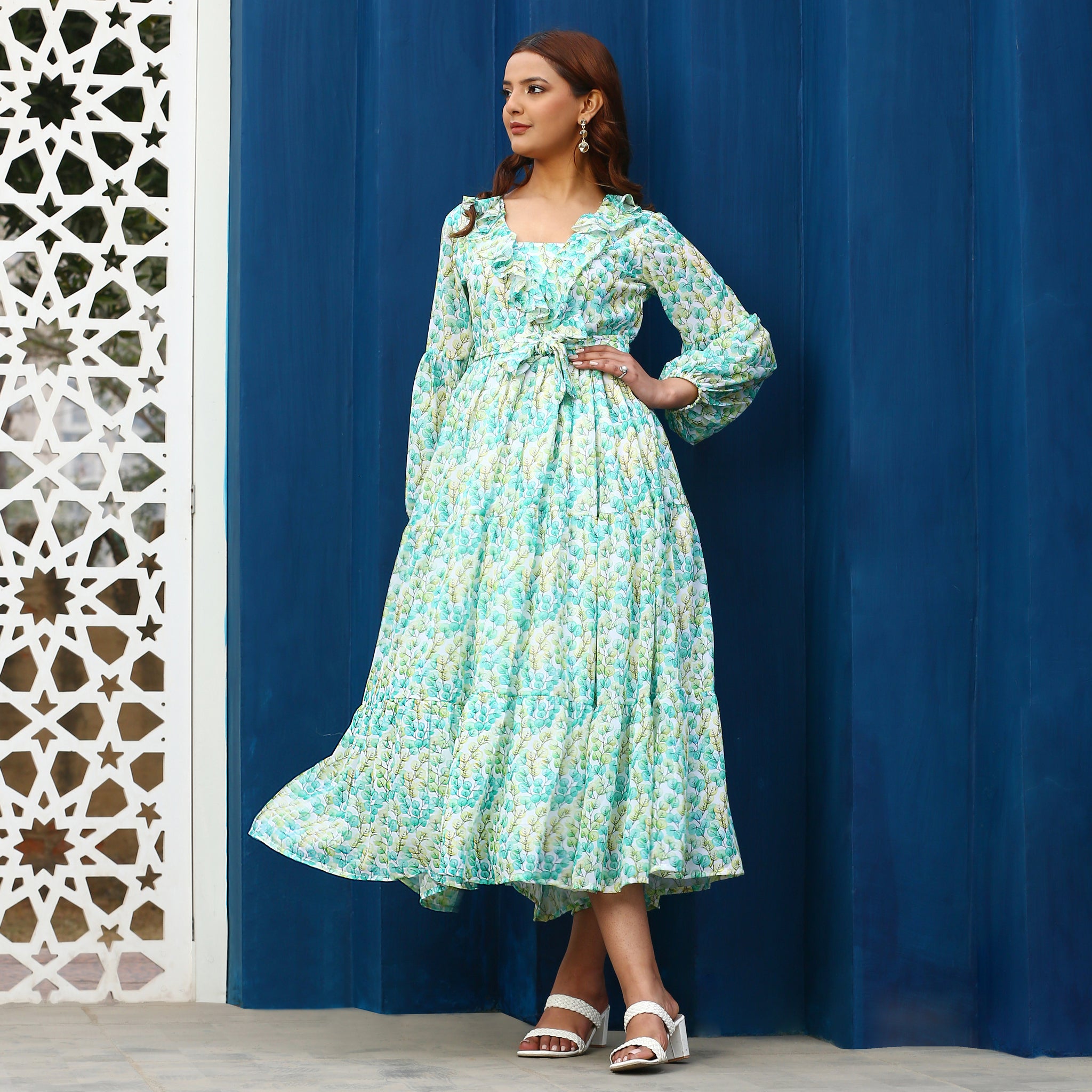 Gresha Leafy Maxi Dress