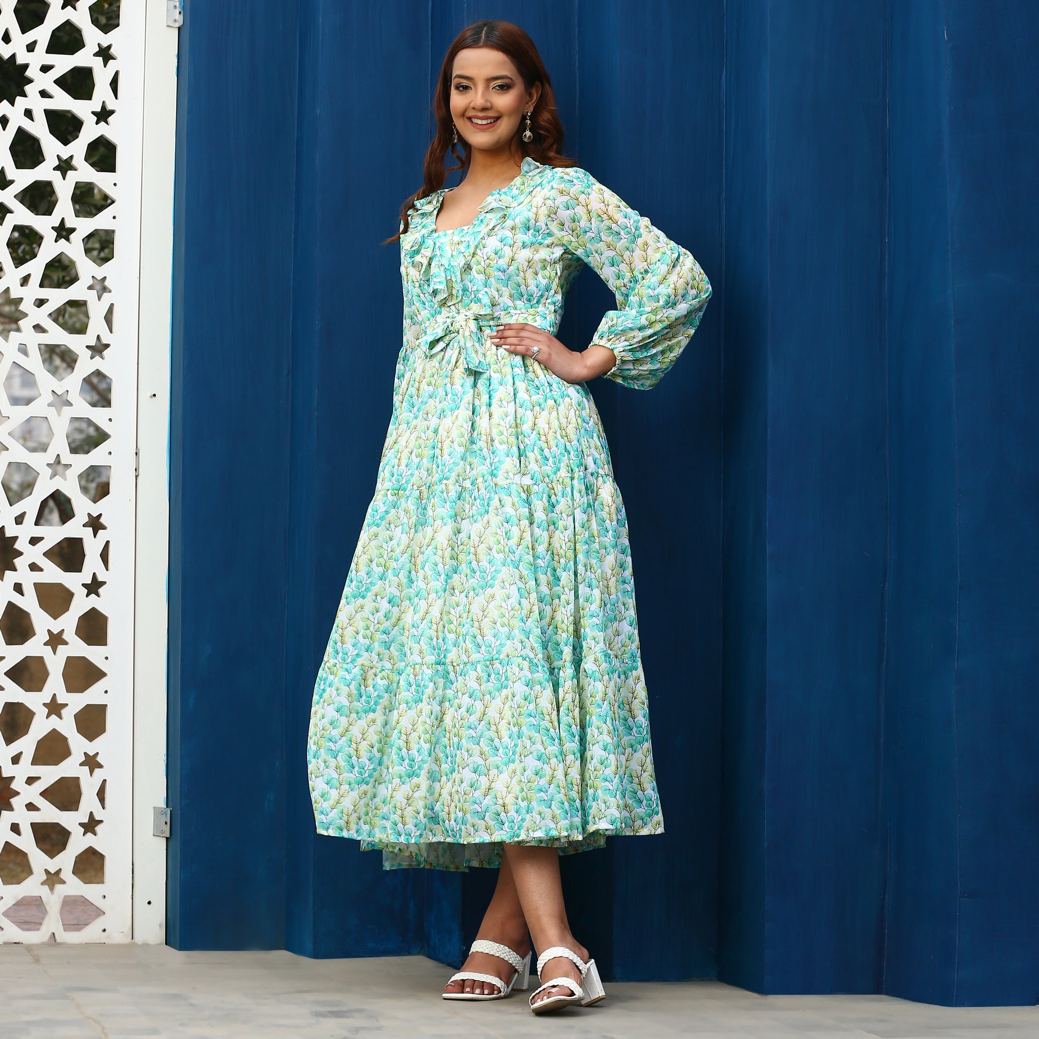 Gresha Leafy Maxi Dress