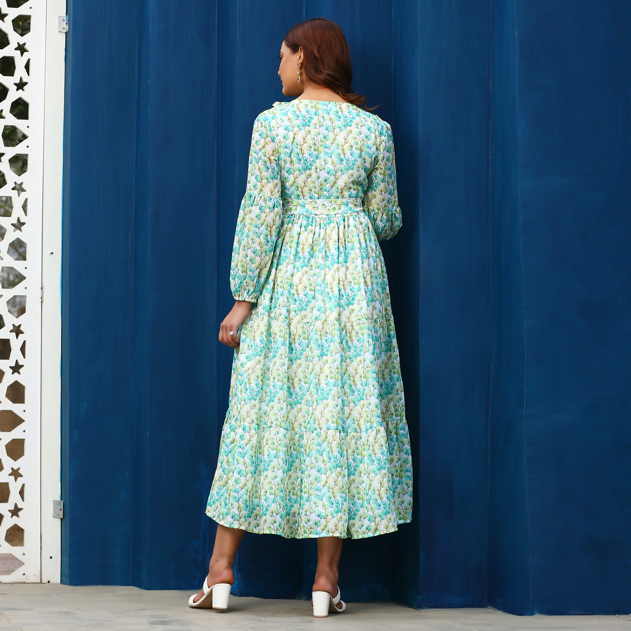 Gresha Leafy Maxi Dress