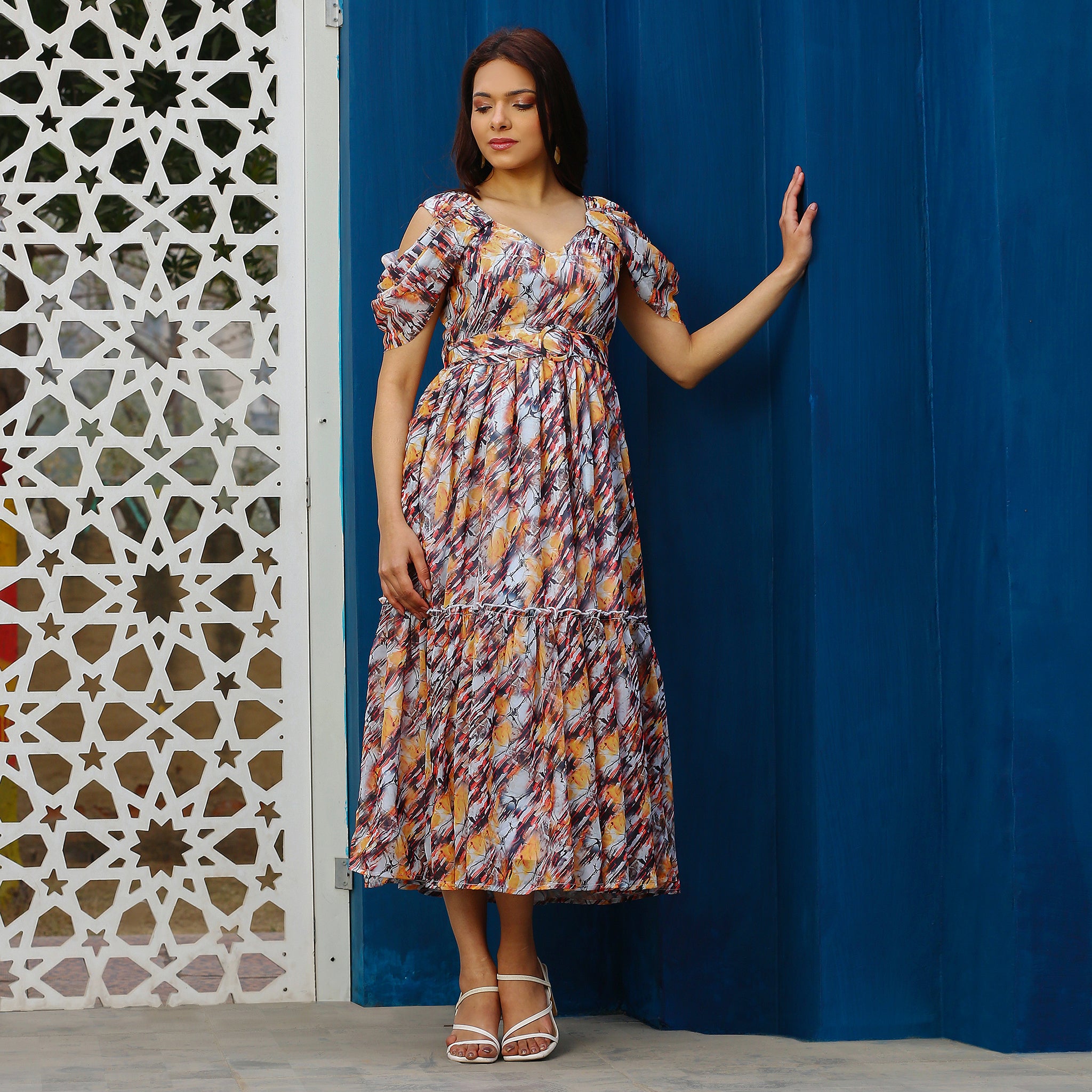Genevia Multicolor Maxi Dress