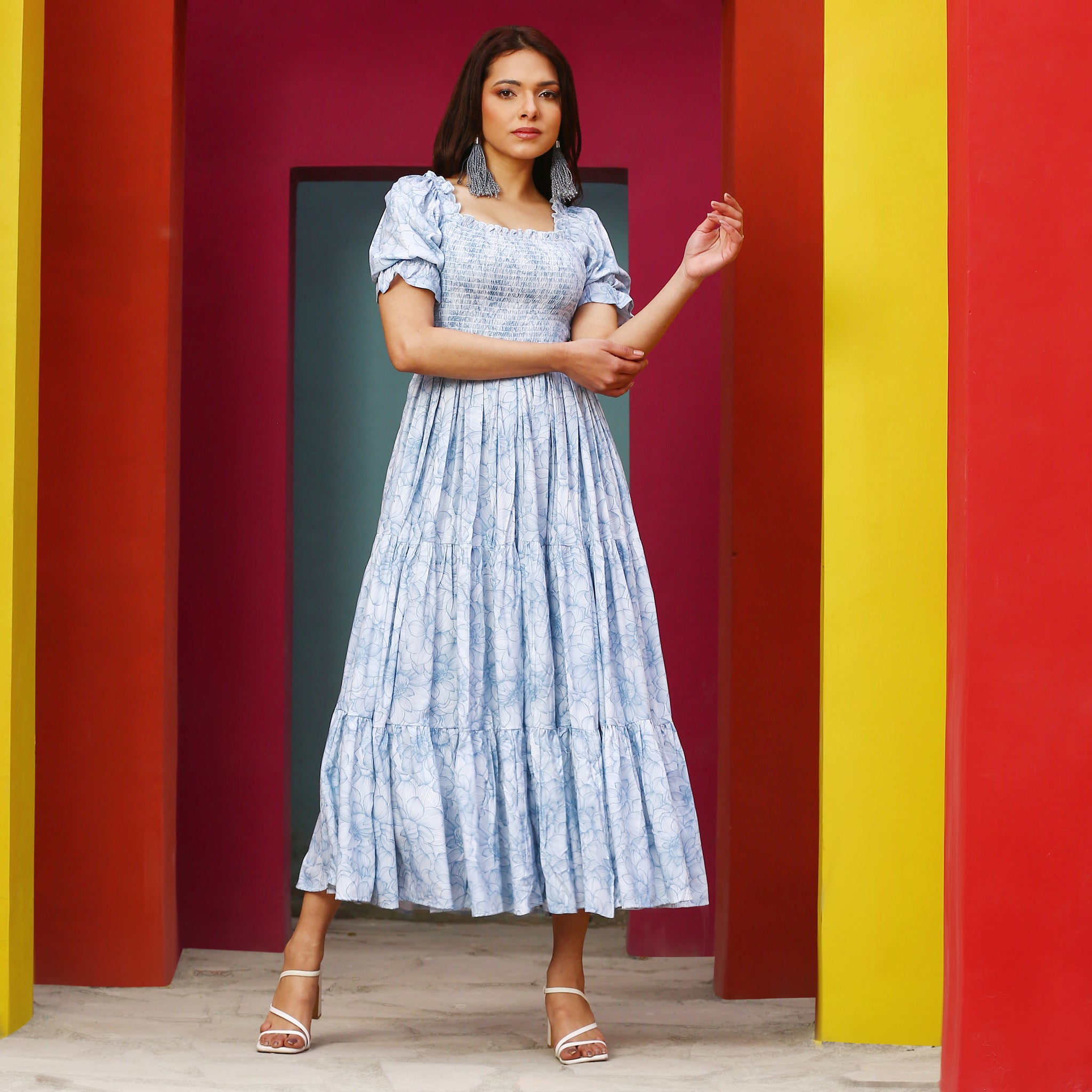 Marion Multicolor Floral Maxi Dress