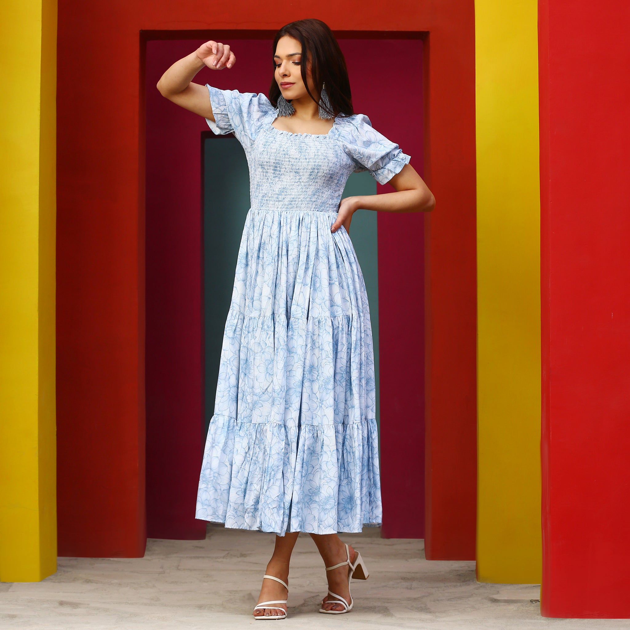 Marion Multicolor Floral Maxi Dress