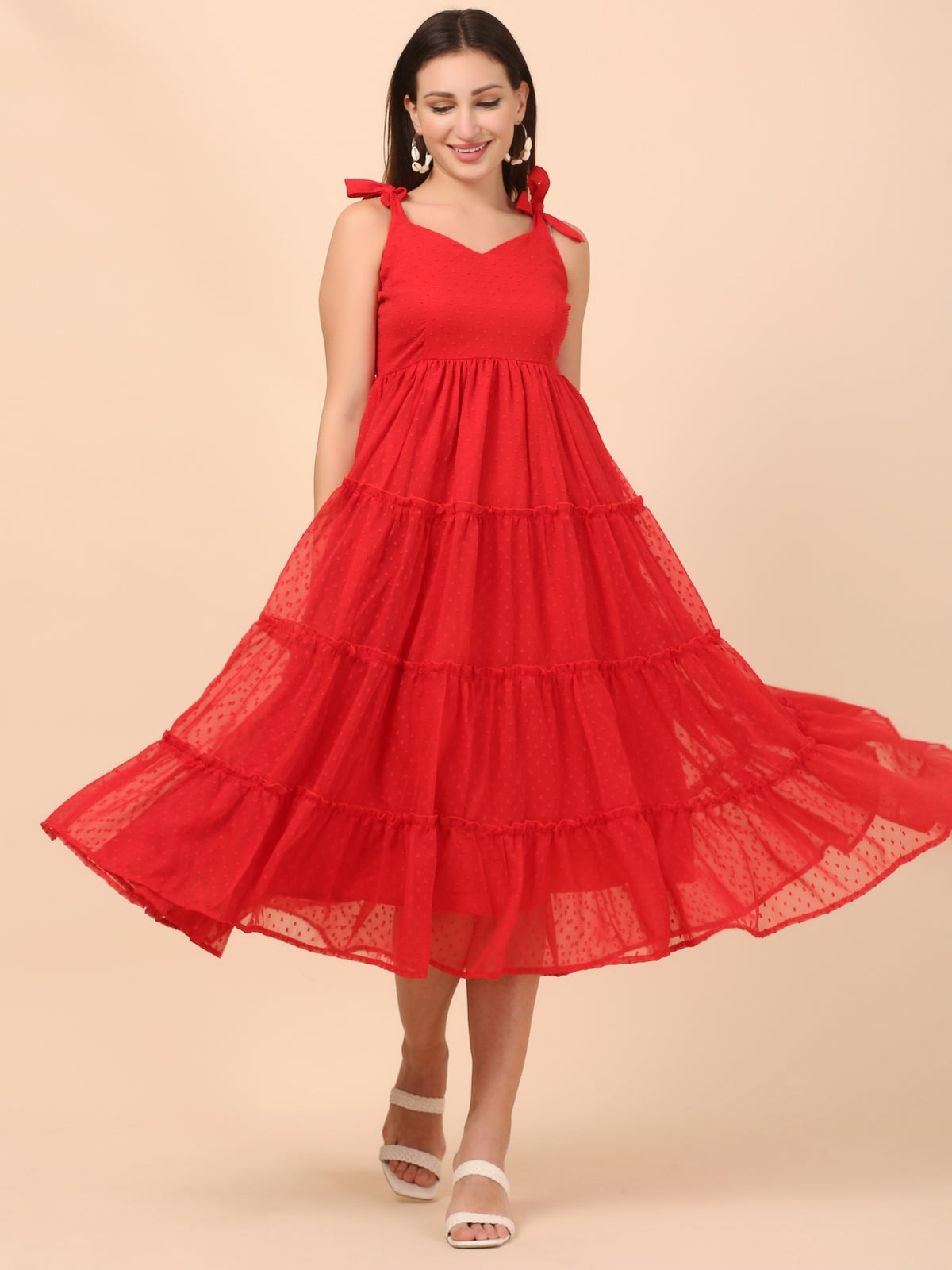 Arika Red Maxi Dress