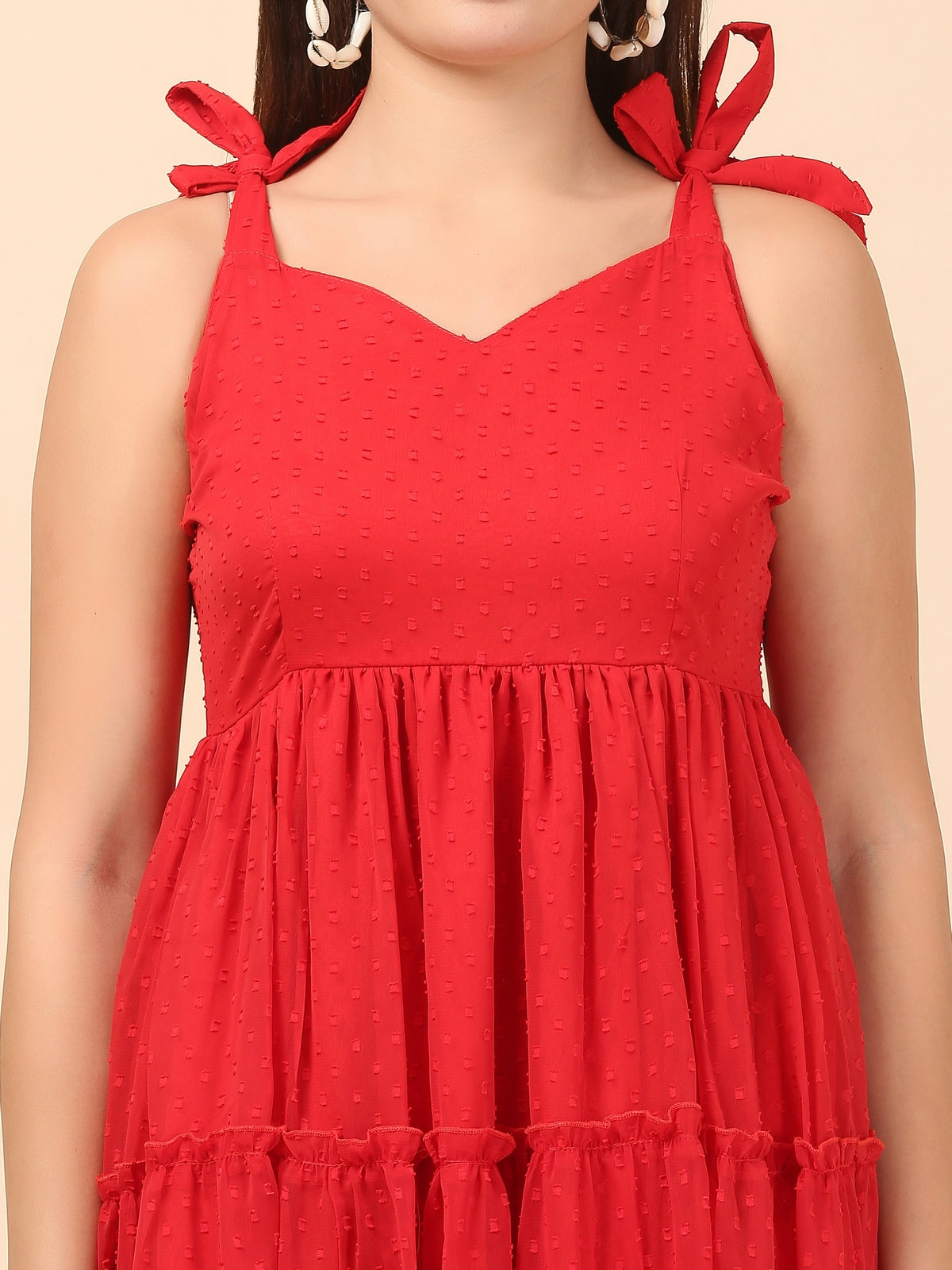 Arika Red Maxi Dress