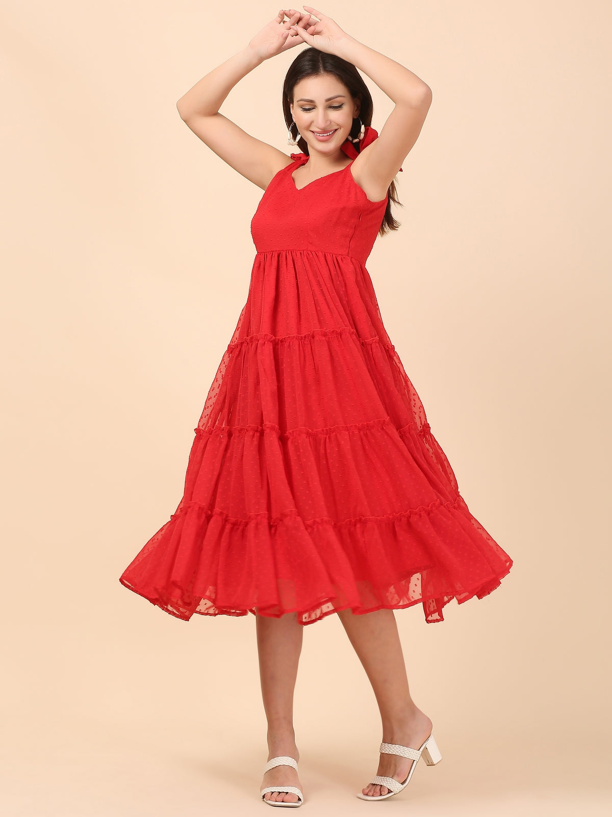 Arika Red Maxi Dress