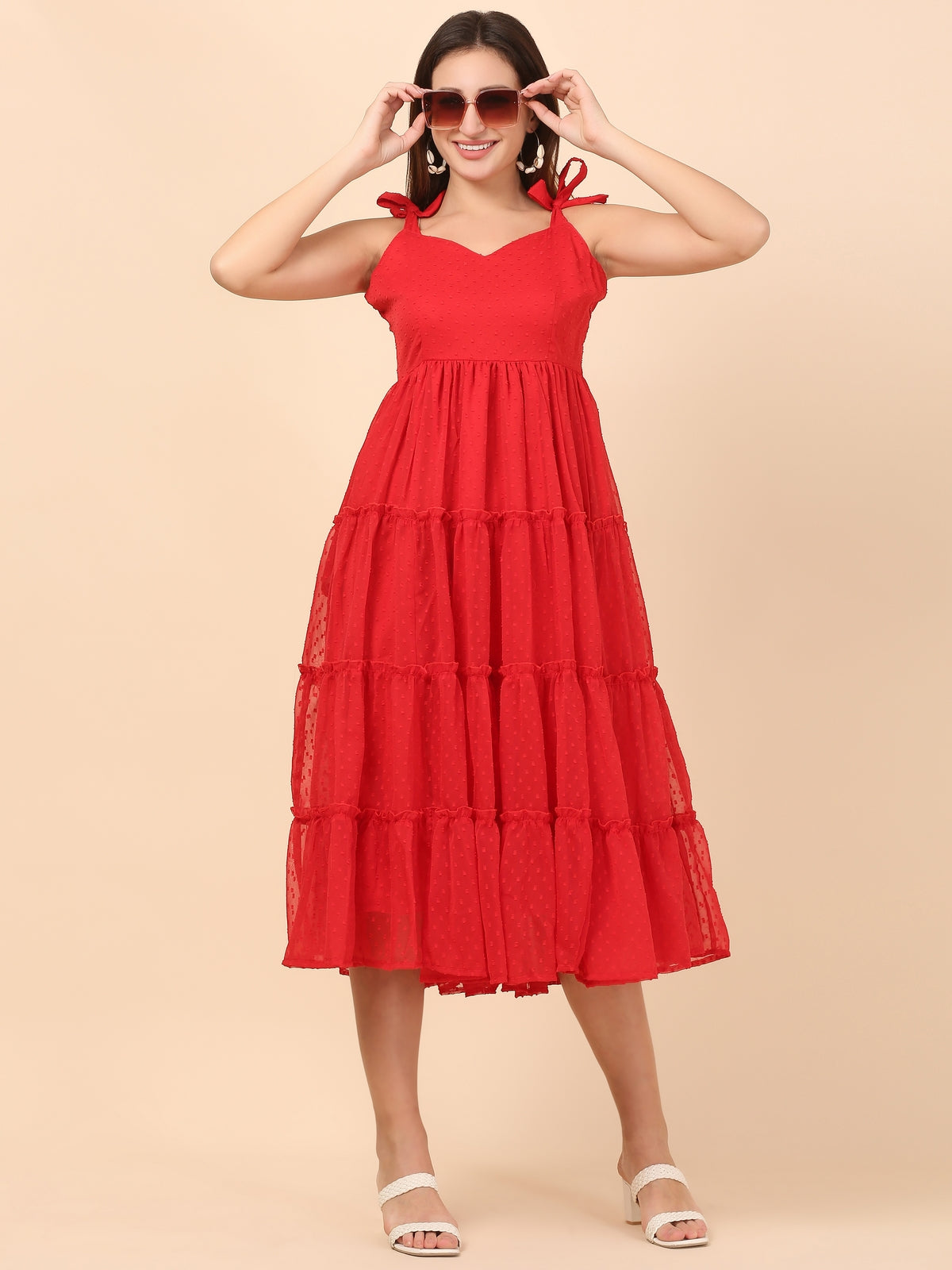Arika Red Maxi Dress