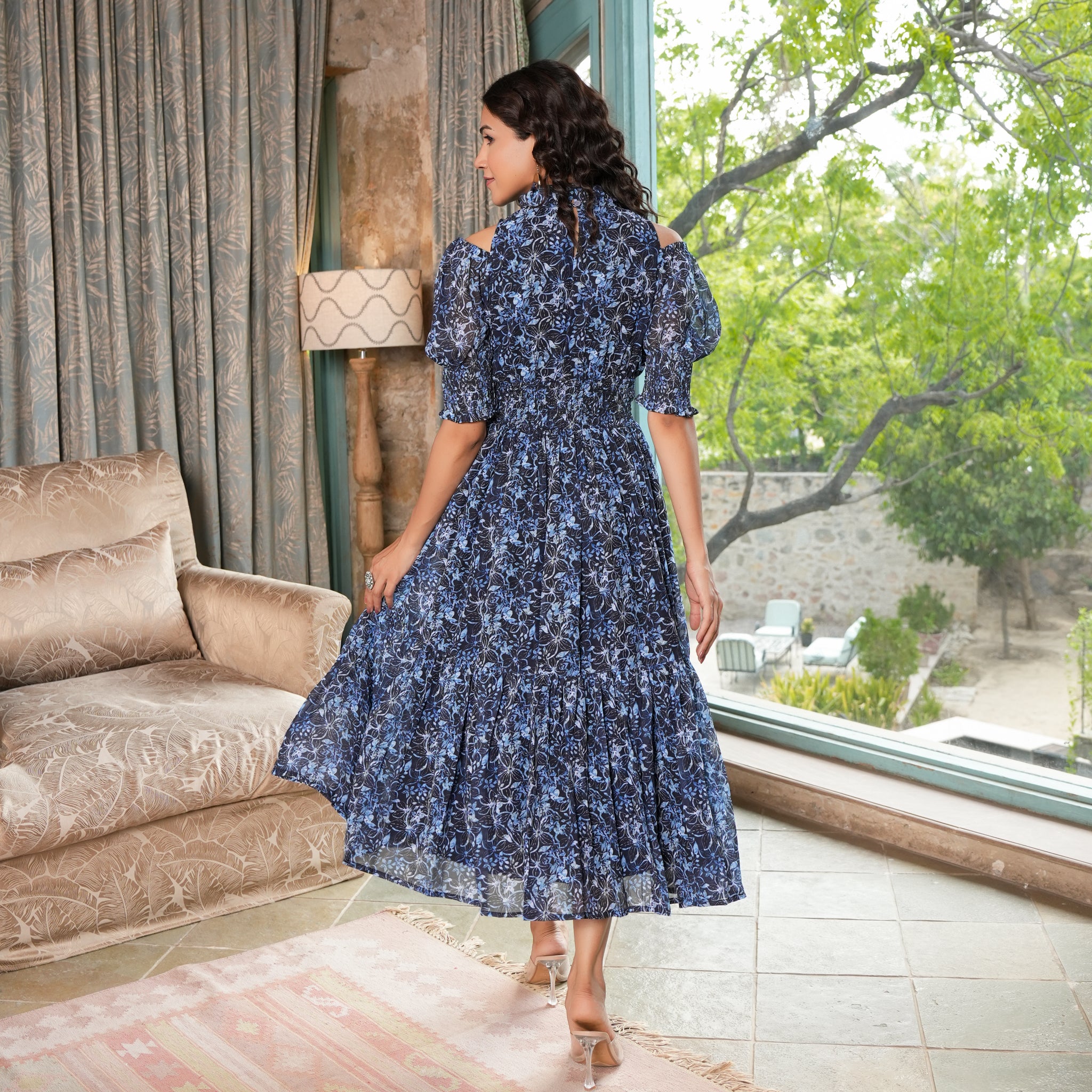 Sabine Multicolor Floral Maxi Dress