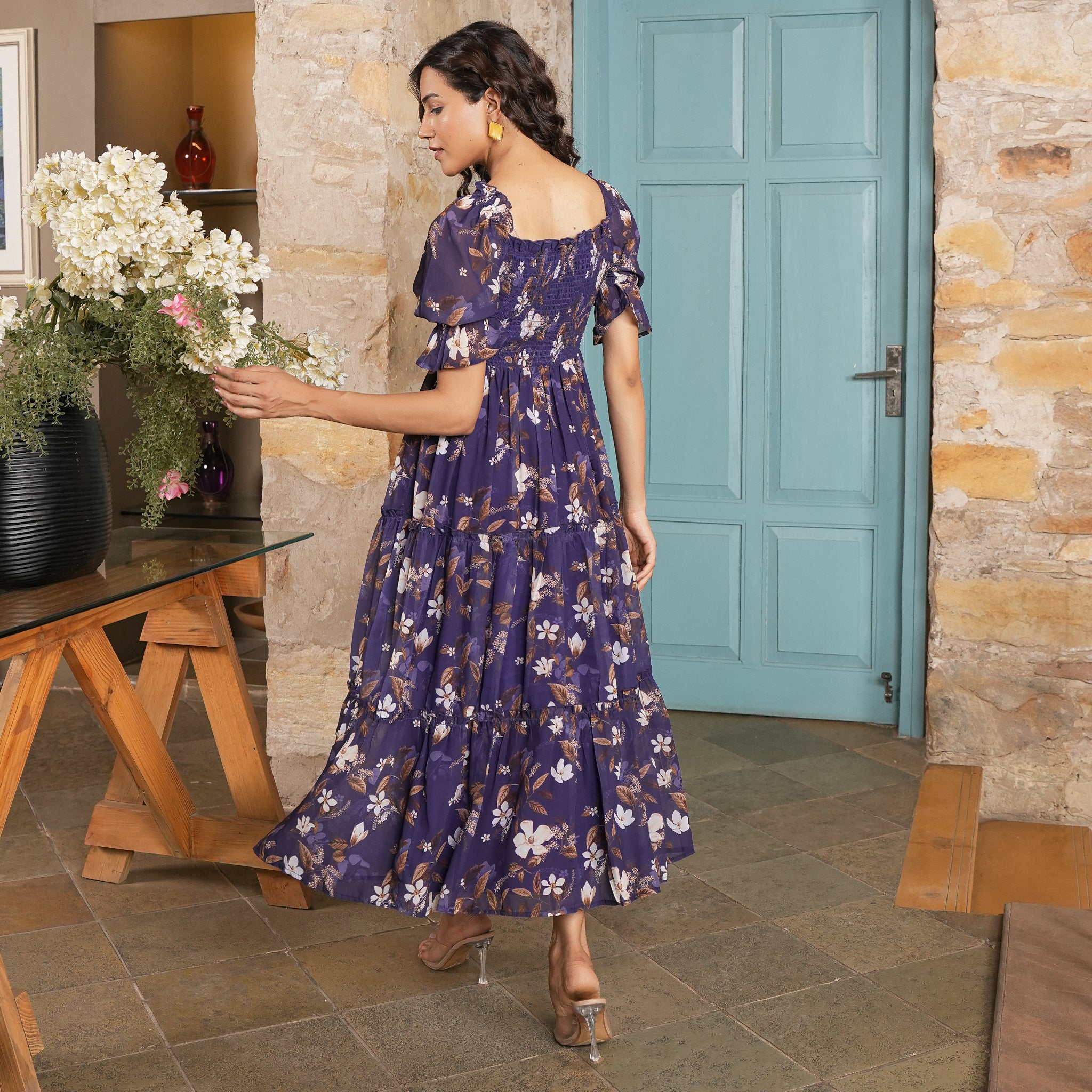 Vivienne Multicolor Floral Maxi Dress