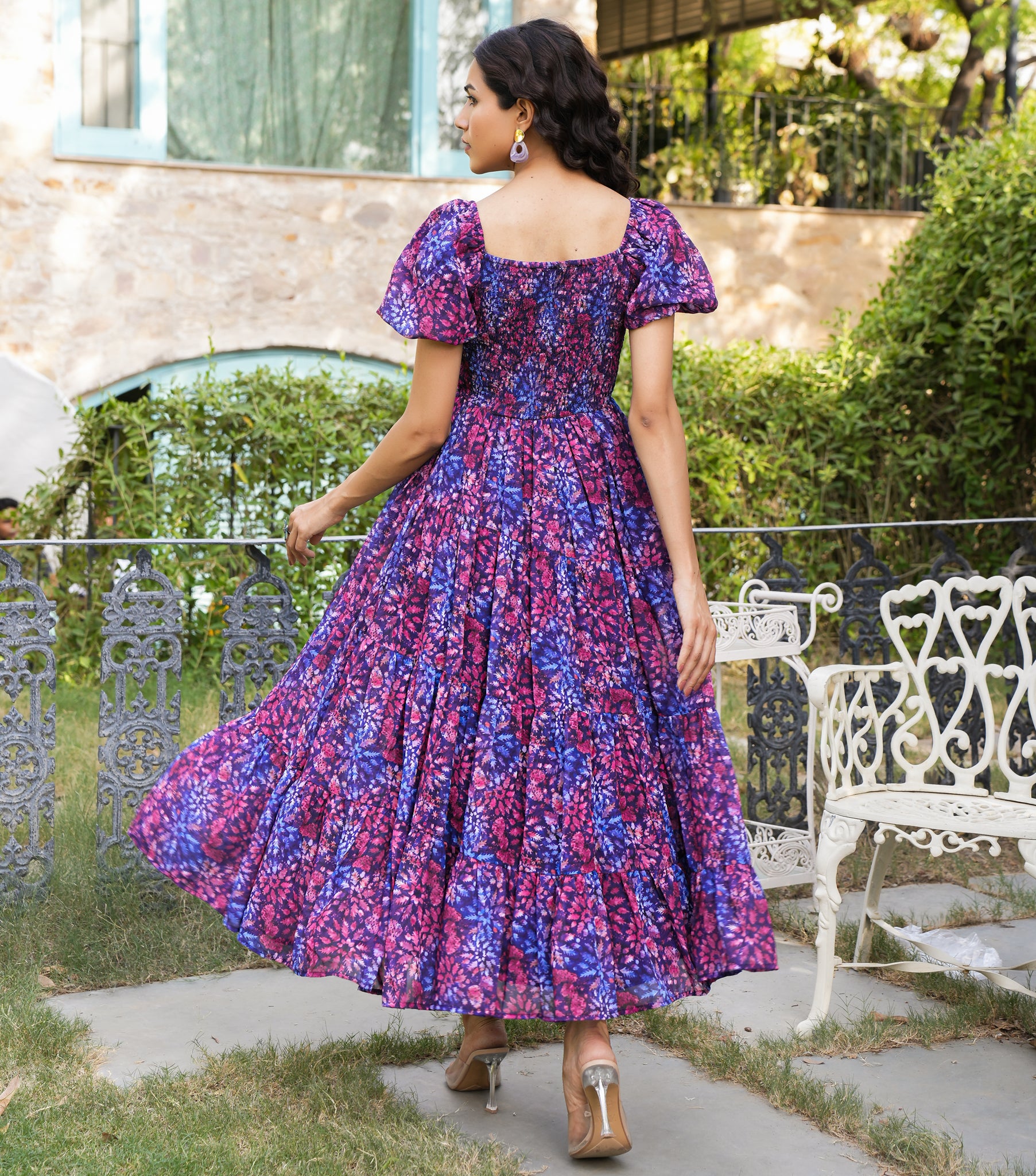 Jones Multicolor Flared Maxi Dress