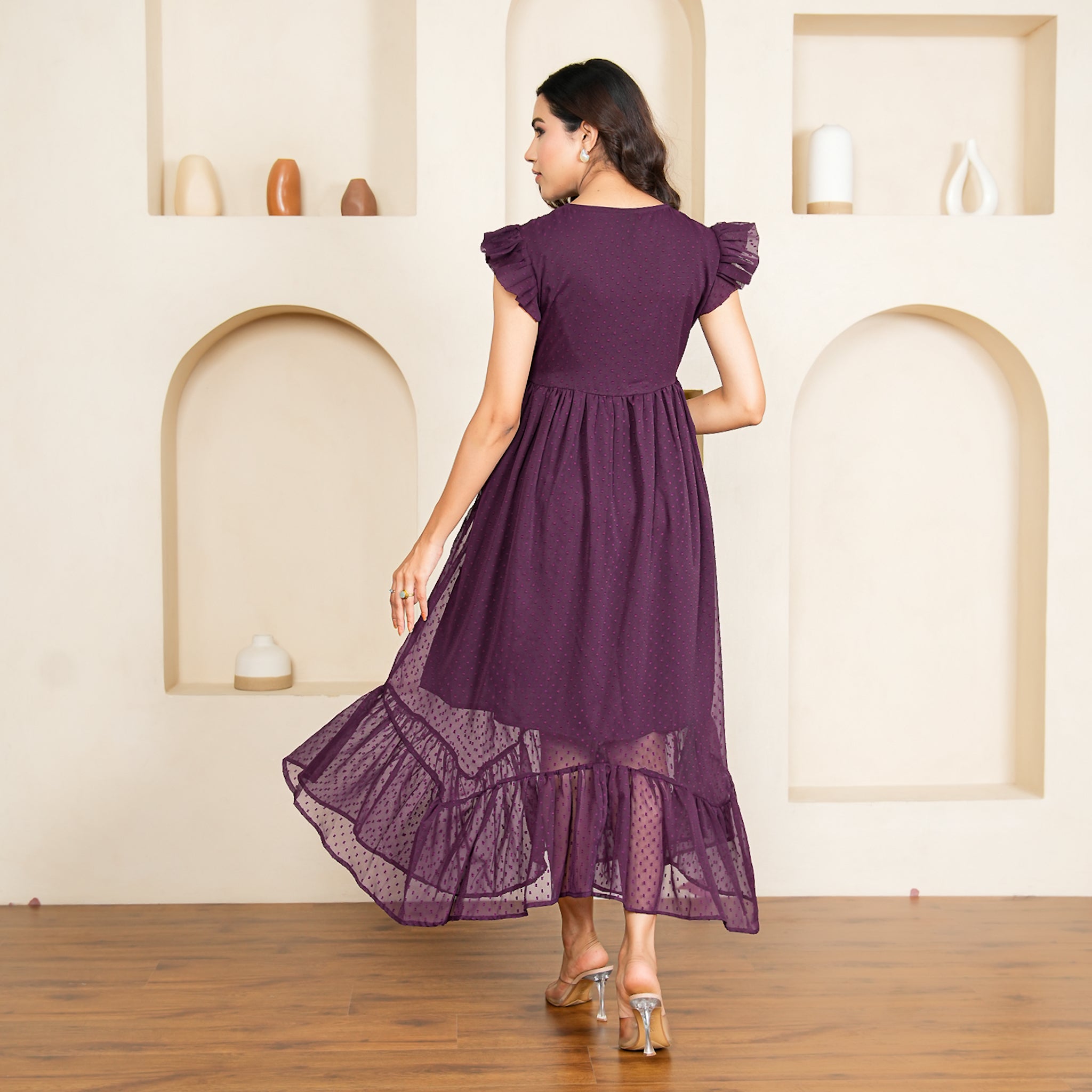 Grace Plum Nursing Maxi Dress