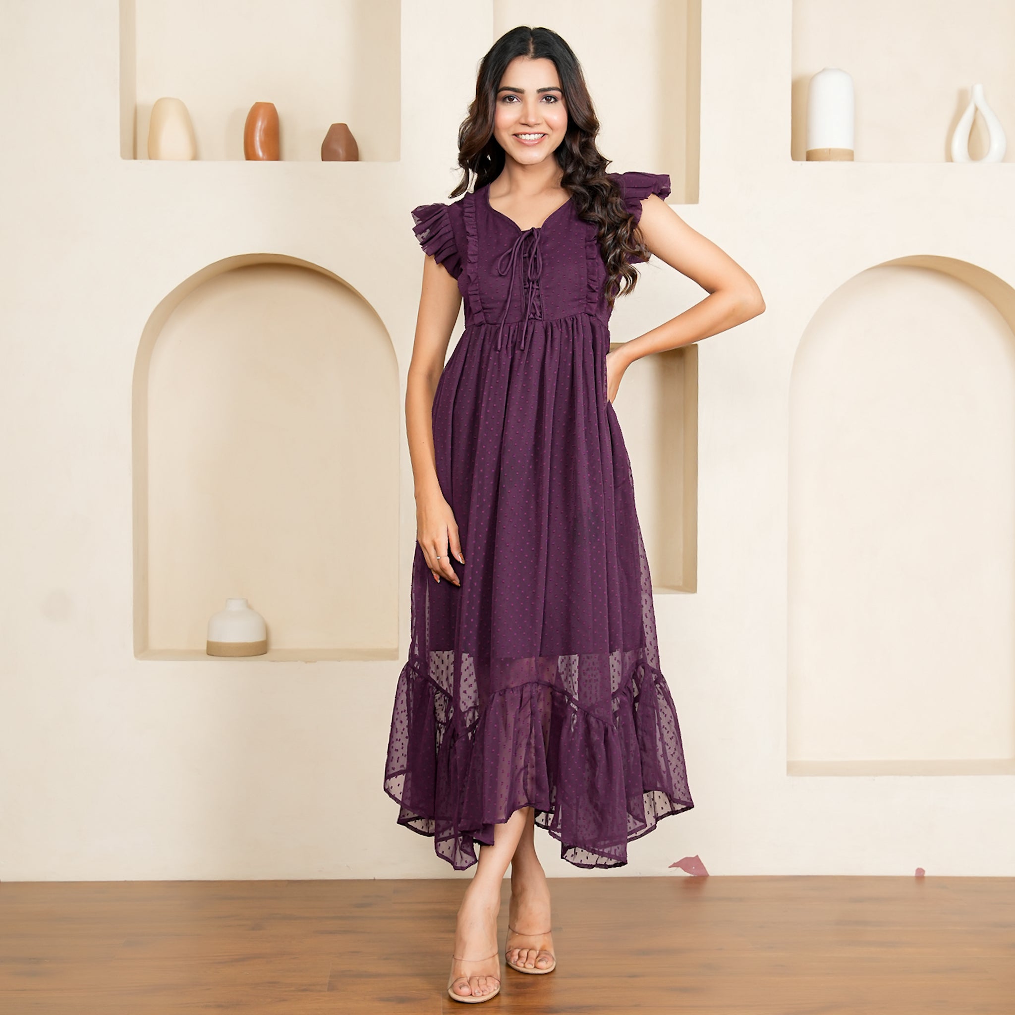 Grace Plum Nursing Maxi Dress