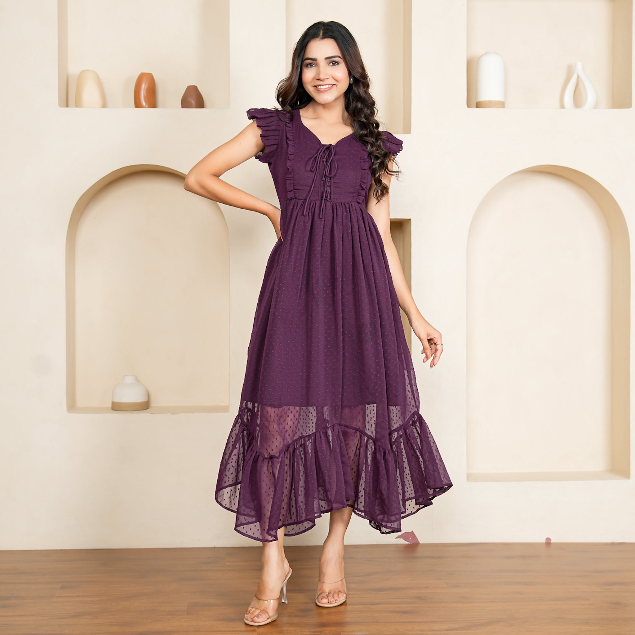 Grace Plum Nursing Maxi Dress
